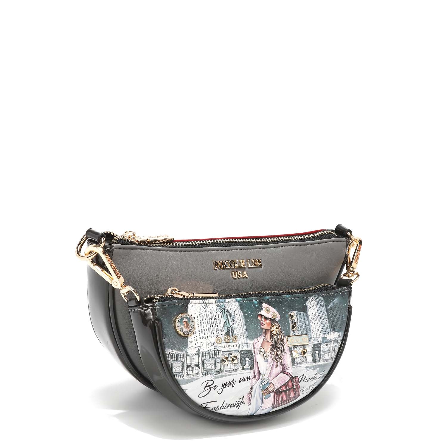 FATIMA 2-Piece Crossbody Bag Set for Women - Stylish Shoulder Purse & Wallet Combo - Perfect for Travel, Shopping, and Everyday Use