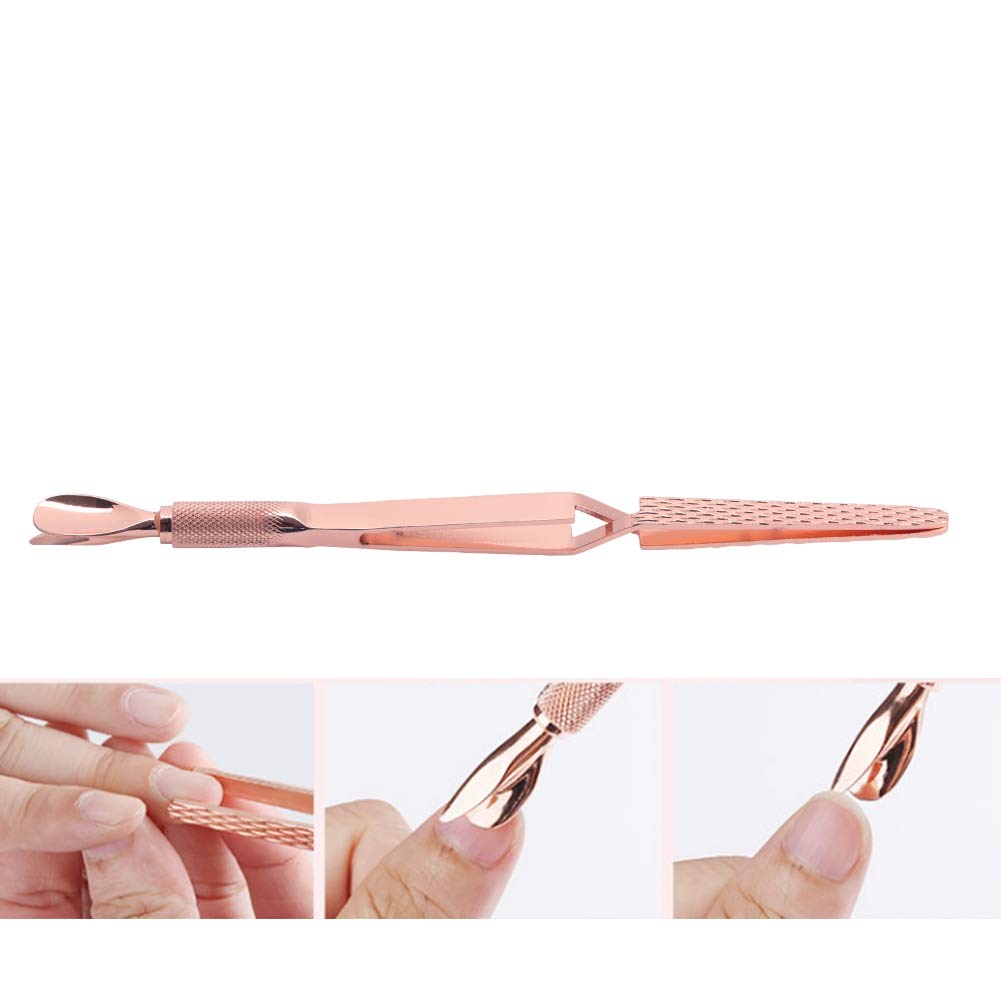 Professional Stainless Steel Cuticle Pusher & Nail Clipper - Nail Shaping Tool for Manicure, Nail Glue Removal, and Nail Art - Perfect for Home Salon & DIY Nail Care