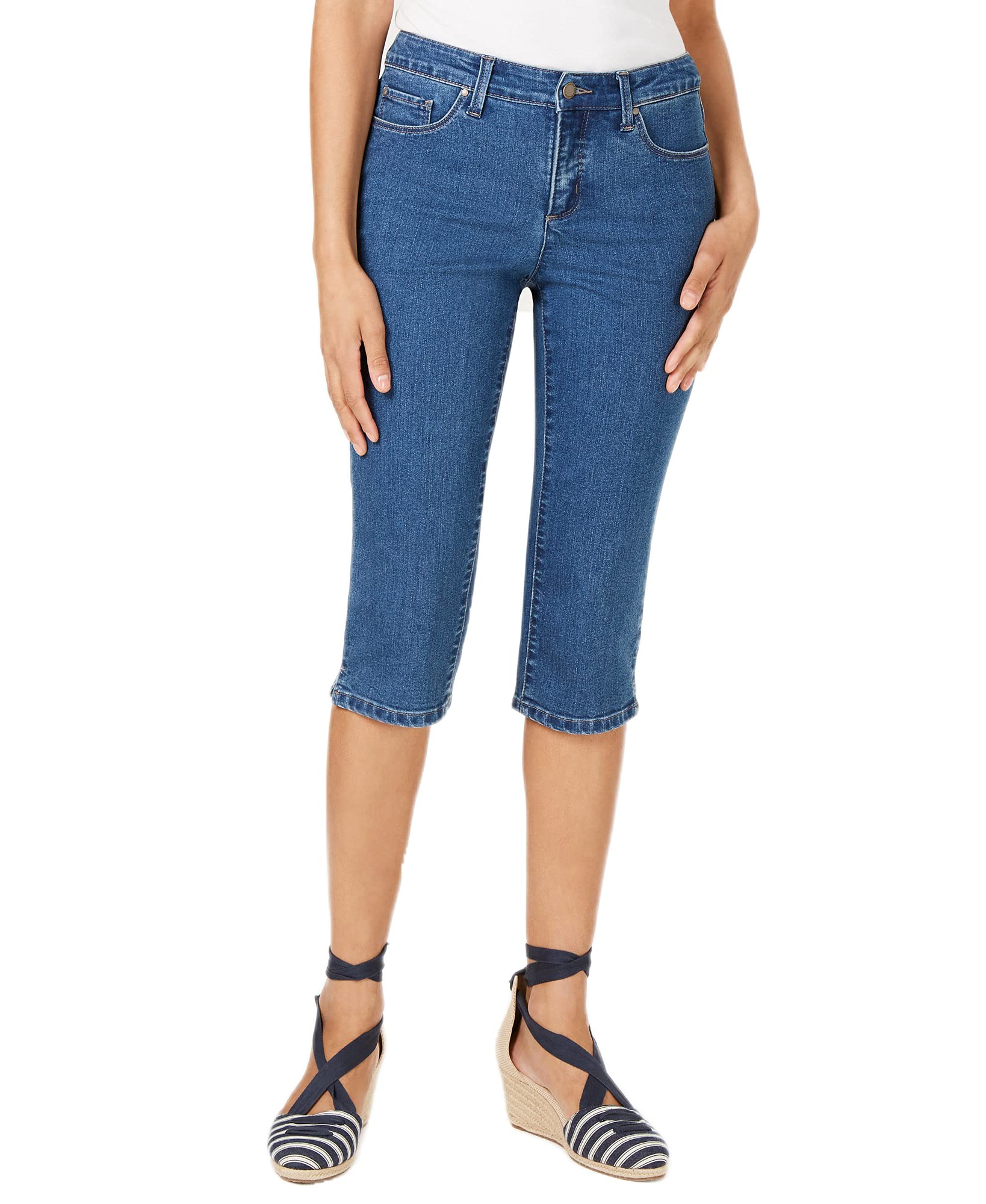Charter Club Women's Tummy Control High Waist Skinny Jeans - Size 16, Lyon Wash - Slimming & Comfortable Stretch Denim for Work, Date Night & Casual Outings
