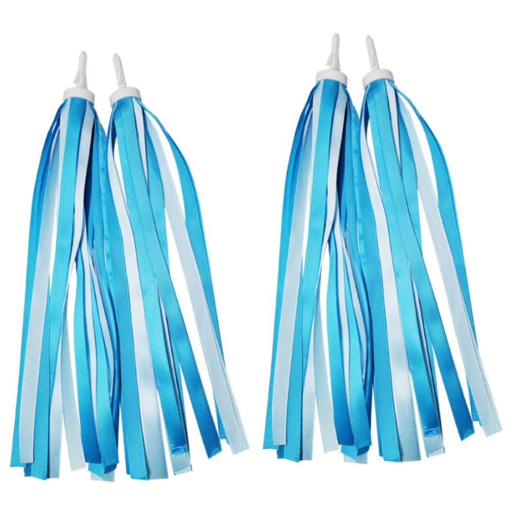 CLISPEED 3 Pairs Bike Handlebar Streamers Tassels - Colorful 250mm Ribbon Decorations for Kids Bicycles | Fun Cycling Accessories for Birthday Parties, Parades & Outdoor Rides