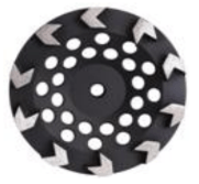 Arrow Segmented Cup Wheel - Premium Diamond Grinding Disc for Concrete, Stone, and Masonry - Perfect for Surface Grinding, Edge Work, and DIY Projects