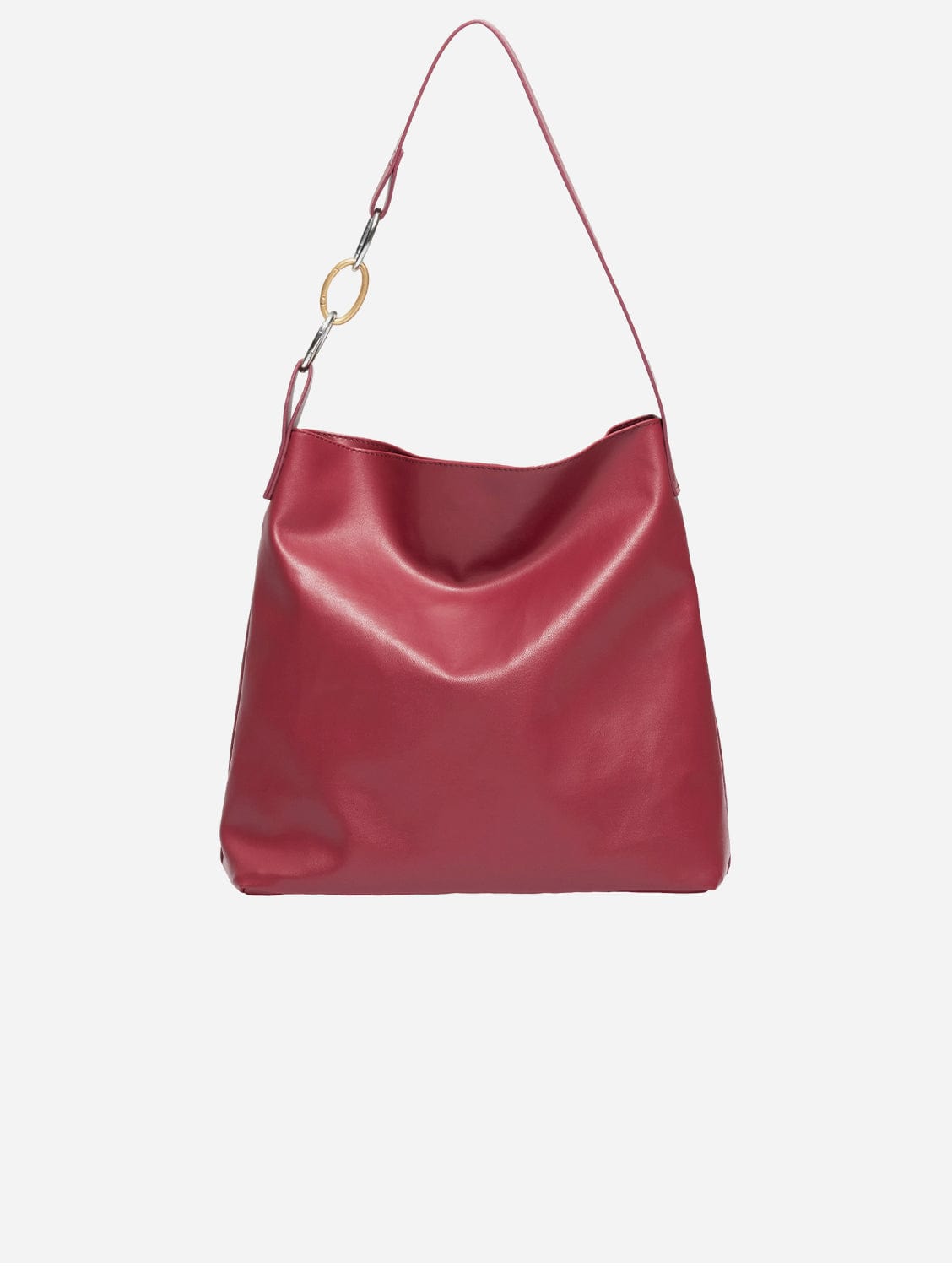Oleatex Vegan Olive Leather Tote Bag - Cherry Red | Eco-Friendly, Durable & Stylish Handbag for Work, Travel & Everyday Use