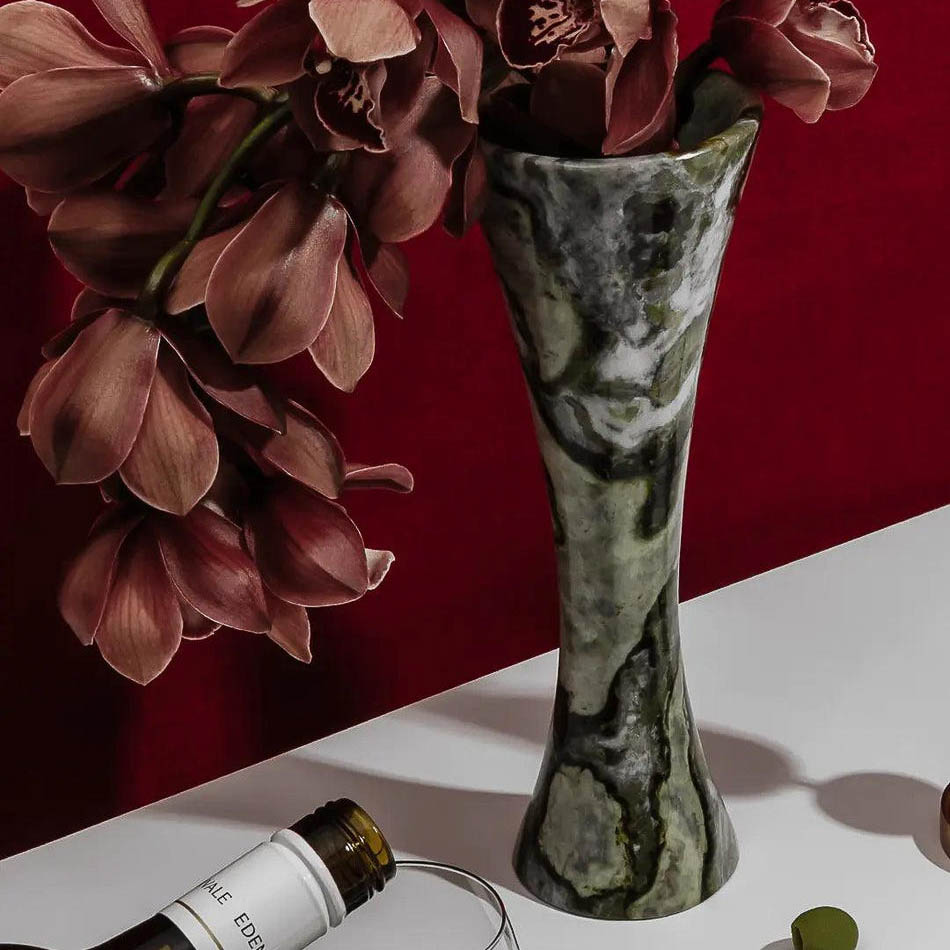 BLACK BLAZE Palm Vase and Candle Holder - Modern Home Decor for Living Room, Bedroom, or Wedding Centerpiece - Perfect for Boho, Farmhouse & Coastal Style Decorations