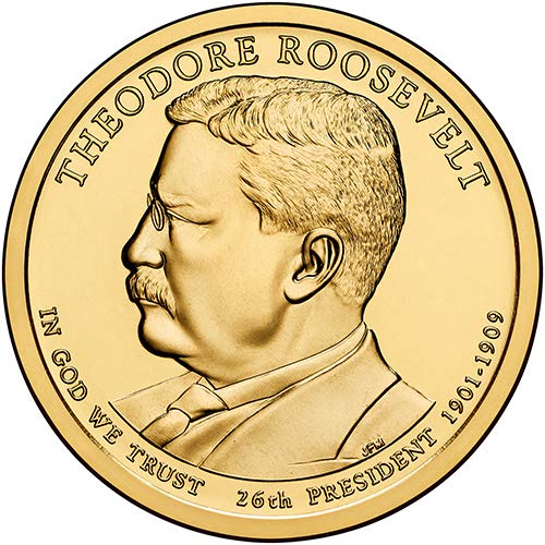 2013 S Proof Theodore Roosevelt Presidential Dollar - Choice Uncirculated Coin by US Mint | Collectible Coin for Investors & History Enthusiasts | Perfect for Coin Collections, Gifts & Display Cases