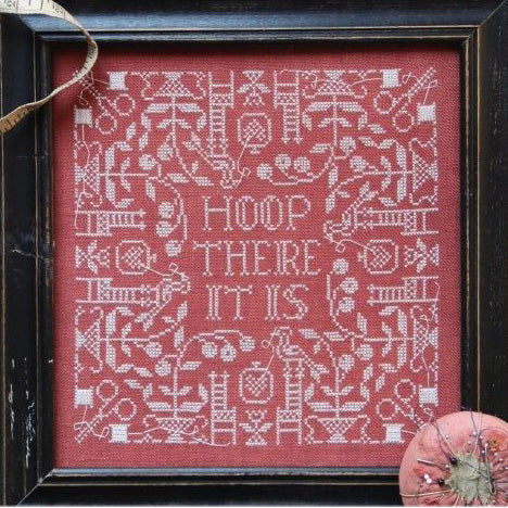 Hoop There It Is Cross Stitch Pattern - DIY Embroidery Kit for Beginners, Home Decor & Wall Art - Perfect for Gifts, Craft Projects & Relaxation