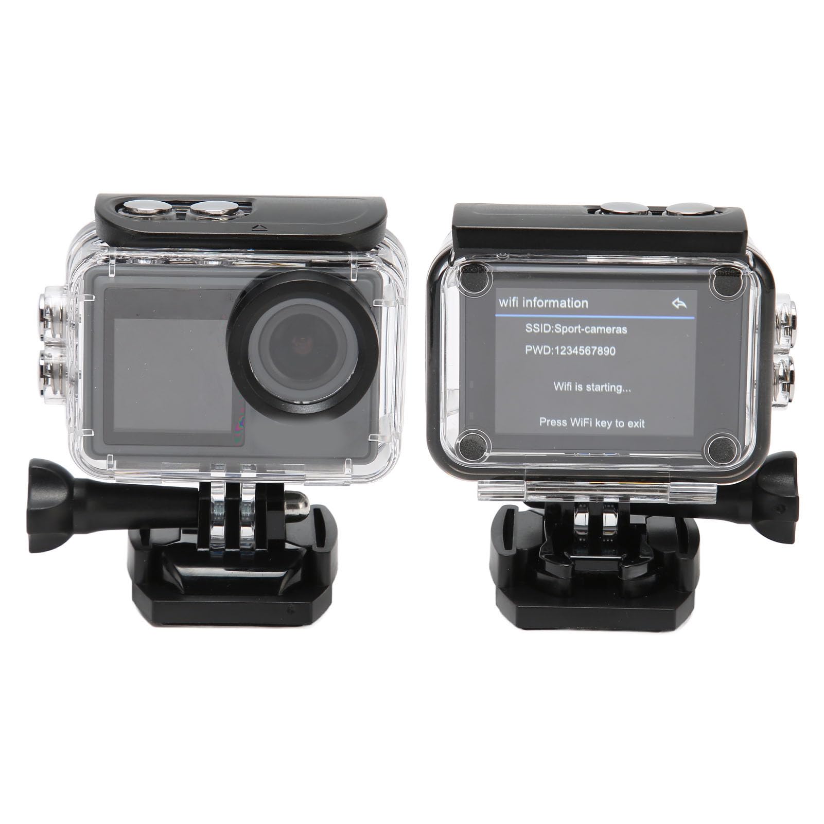 LJCM 5K Waterproof Action Camera - 4K Ultra HD Underwater Sports Camera with WiFi Remote Control, 2.0