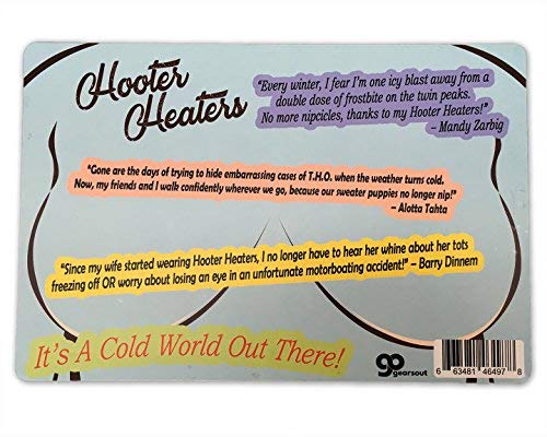 Gears Out Hooter Heaters - Women's Chest Warmers - Funny Novelty Gift for Women - Comfortable & Warm Winter Accessory - Perfect for Cold Weather, Outdoor Activities & Gag Gifts