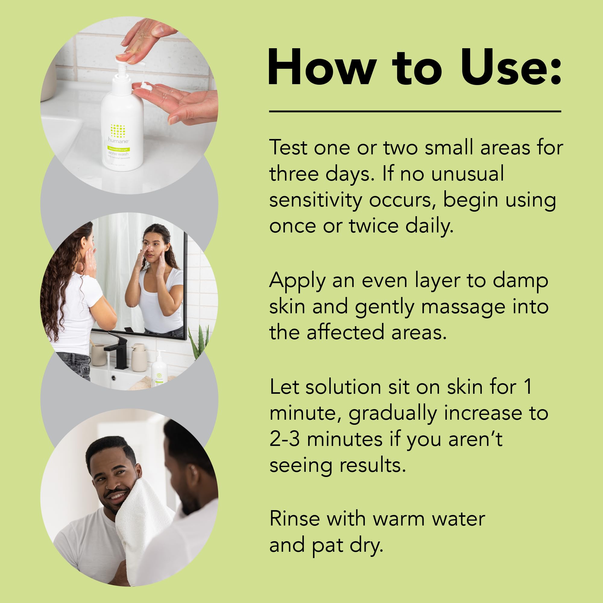10% Benzoyl Peroxide Acne Body Wash - Maximum Strength Face & Body Cleanser for Back, Butt & Skin - 8 Fl Oz Dermatologist-Tested Vegan Formula - Fight Breakouts on Chest, Shoulders & Acne-Prone Areas - Cruelty-Free Non-Foaming Wash for Teens & Adults