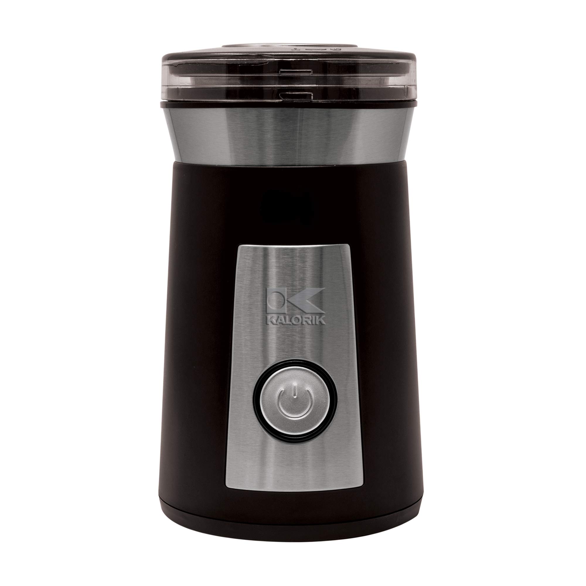 Kalorik 200W Electric Coffee and Spice Grinder - Stainless Steel & Black - Perfect for Freshly Ground Coffee, Spices, and Herbs at Home or Café
