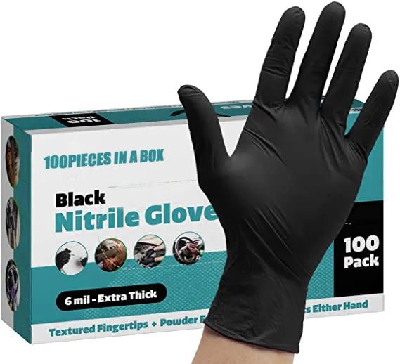 Premium Salon Disposable Plastic Gloves - 100 Pack (100pcs) - Latex-Free, Powder-Free for Hair Styling, Nail Art, Tattooing & Beauty Services