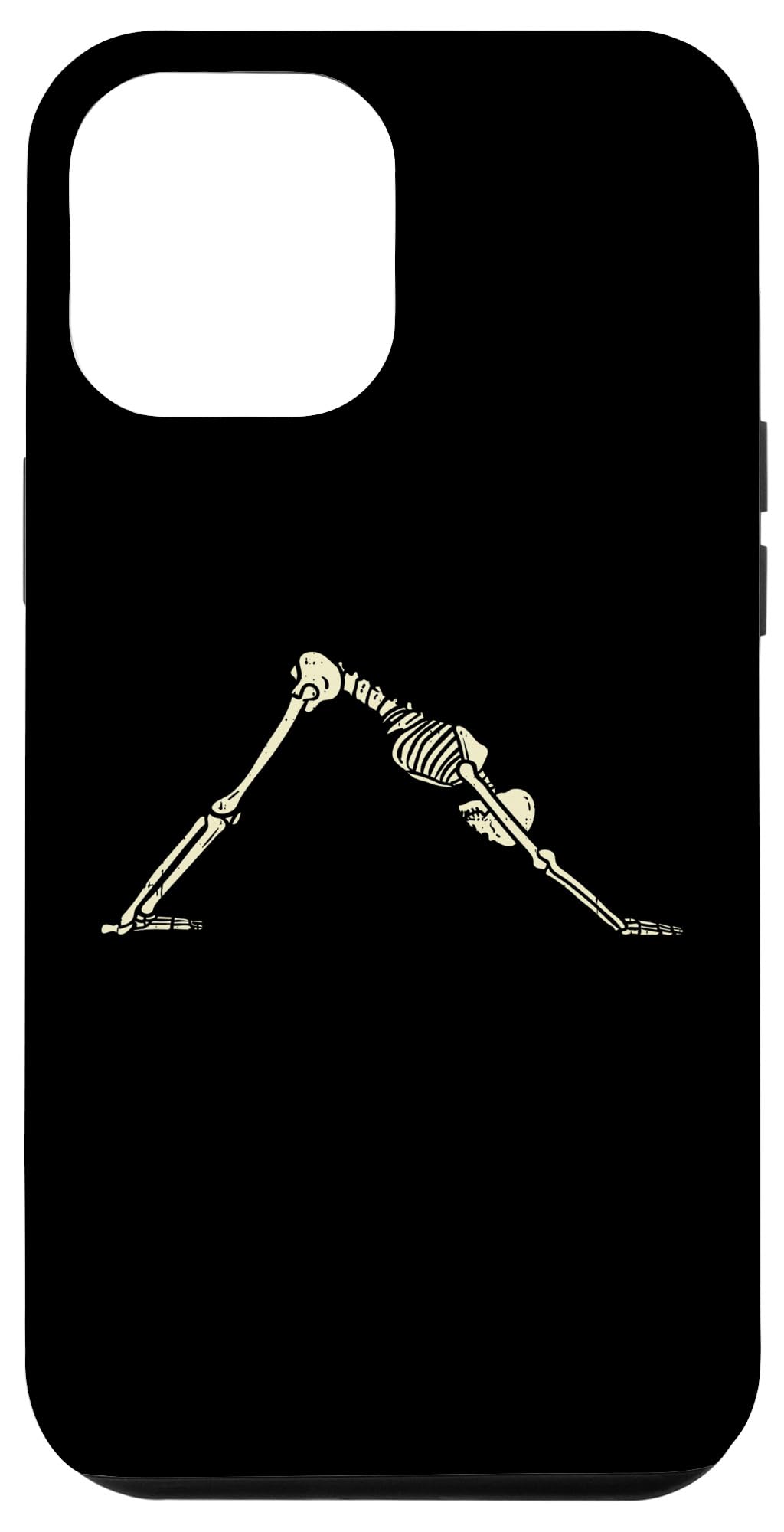 iPhone 12 Pro Max Case - Funny Dog Downward Skeleton Yoga Halloween Phone Cover | Perfect for Yoga Lovers, Halloween Costumes & Unique Gift Ideas