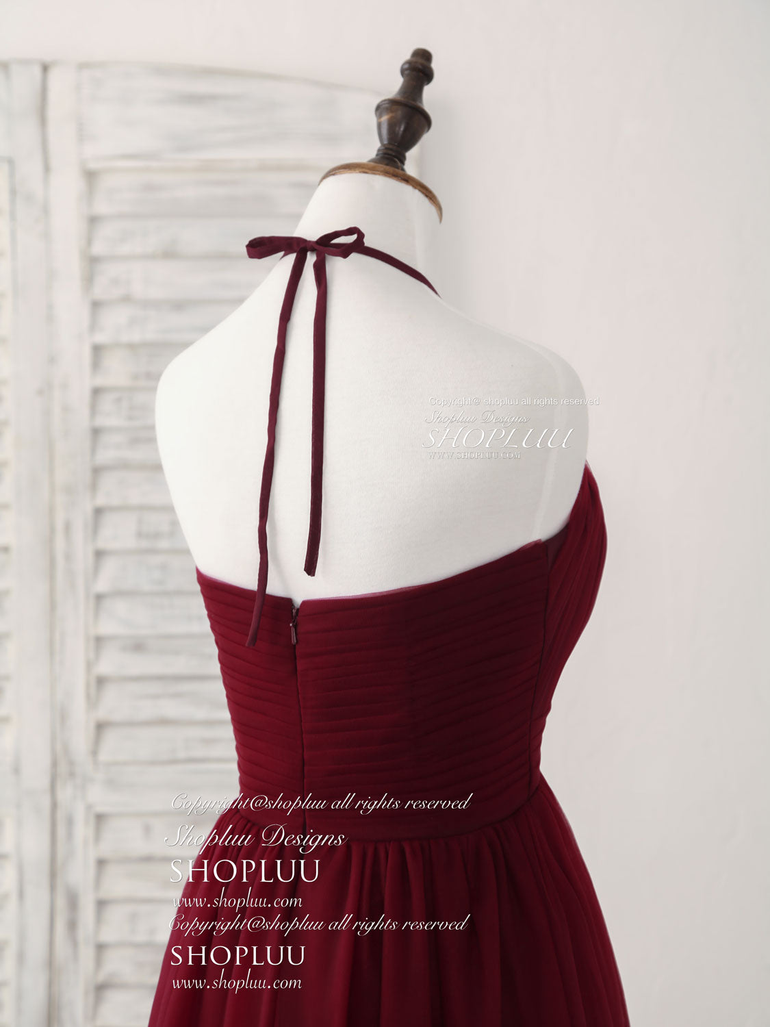 Elegant Burgundy Tulle Long Prom Dress for Women - A-Line Formal Evening Gown for Bridesmaids, Homecoming, Quinceañera & Special Occasions