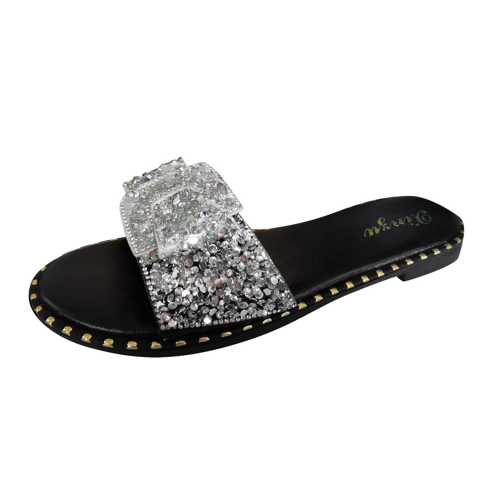 Comfortable Women's Summer Slippers - Breathable Beach Sandals & House Slides for Indoor/Outdoor Use - Soft Linen Footwear for Relaxing at Home, Poolside or Vacation
