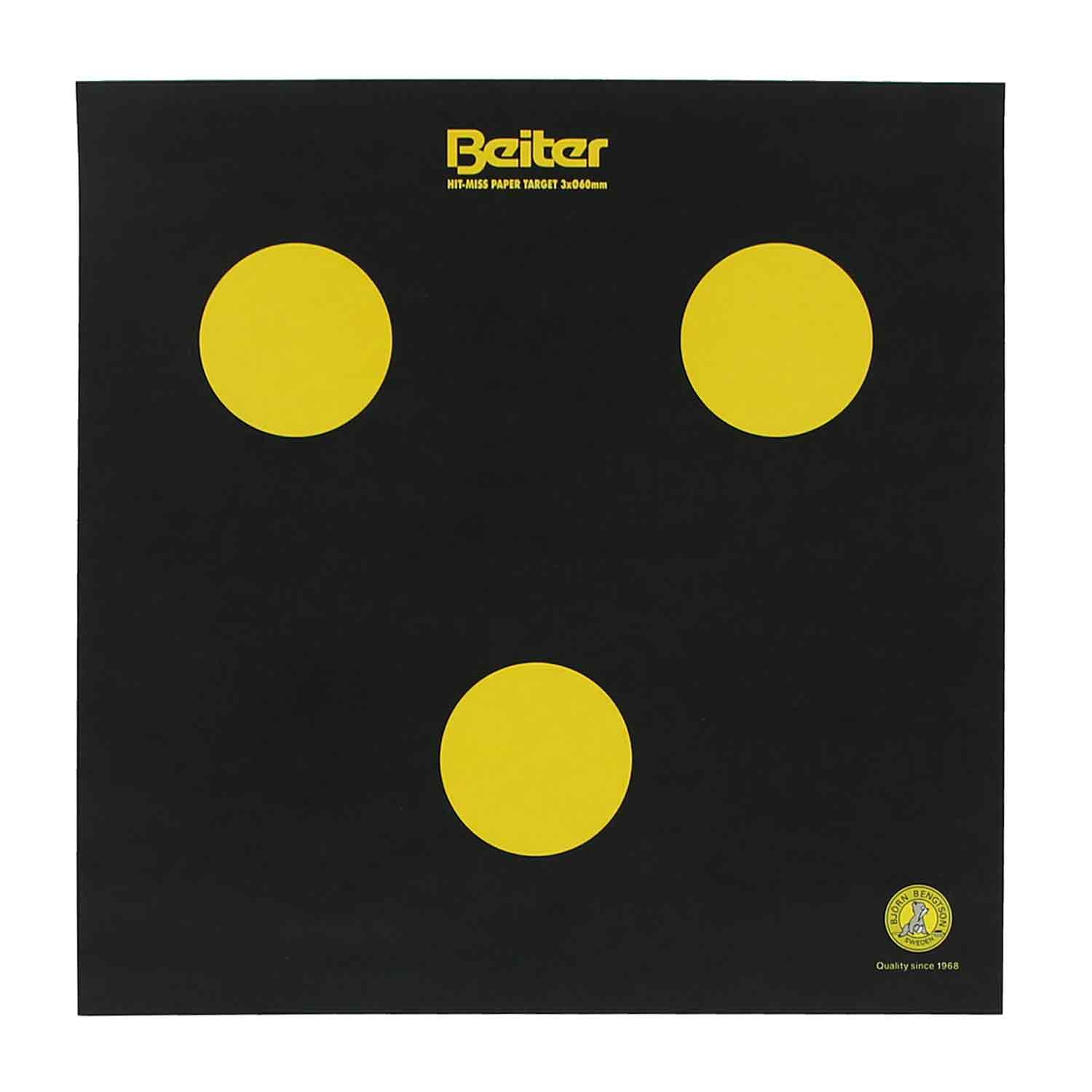Beiter Hit Miss Paper Target Face - Shooting Practice Targets for Outdoor Range Training - Perfect for Pistol, Rifle, and Archery Practice