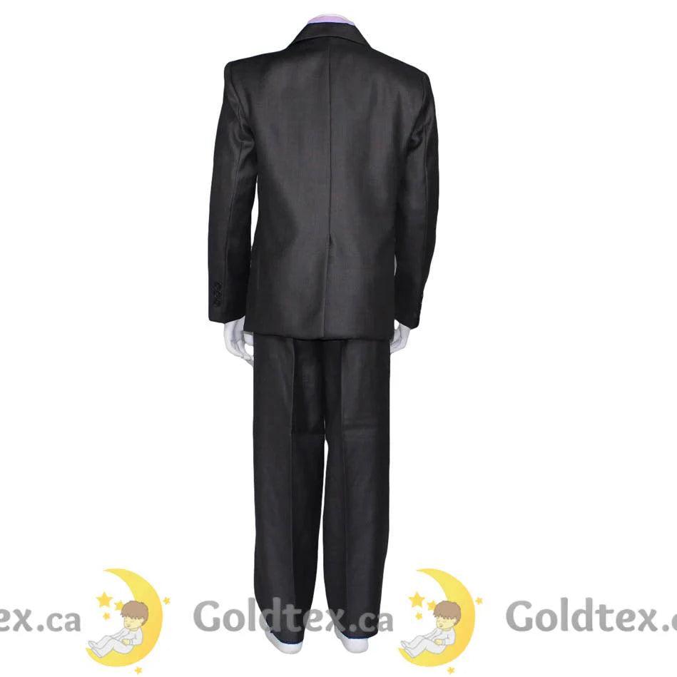 Johnson Creations 5-Piece Gray Suit Set for Men - Premium Business Formal Attire with Matching Tie (Color May Vary) - Perfect for Weddings, Job Interviews & Professional Events