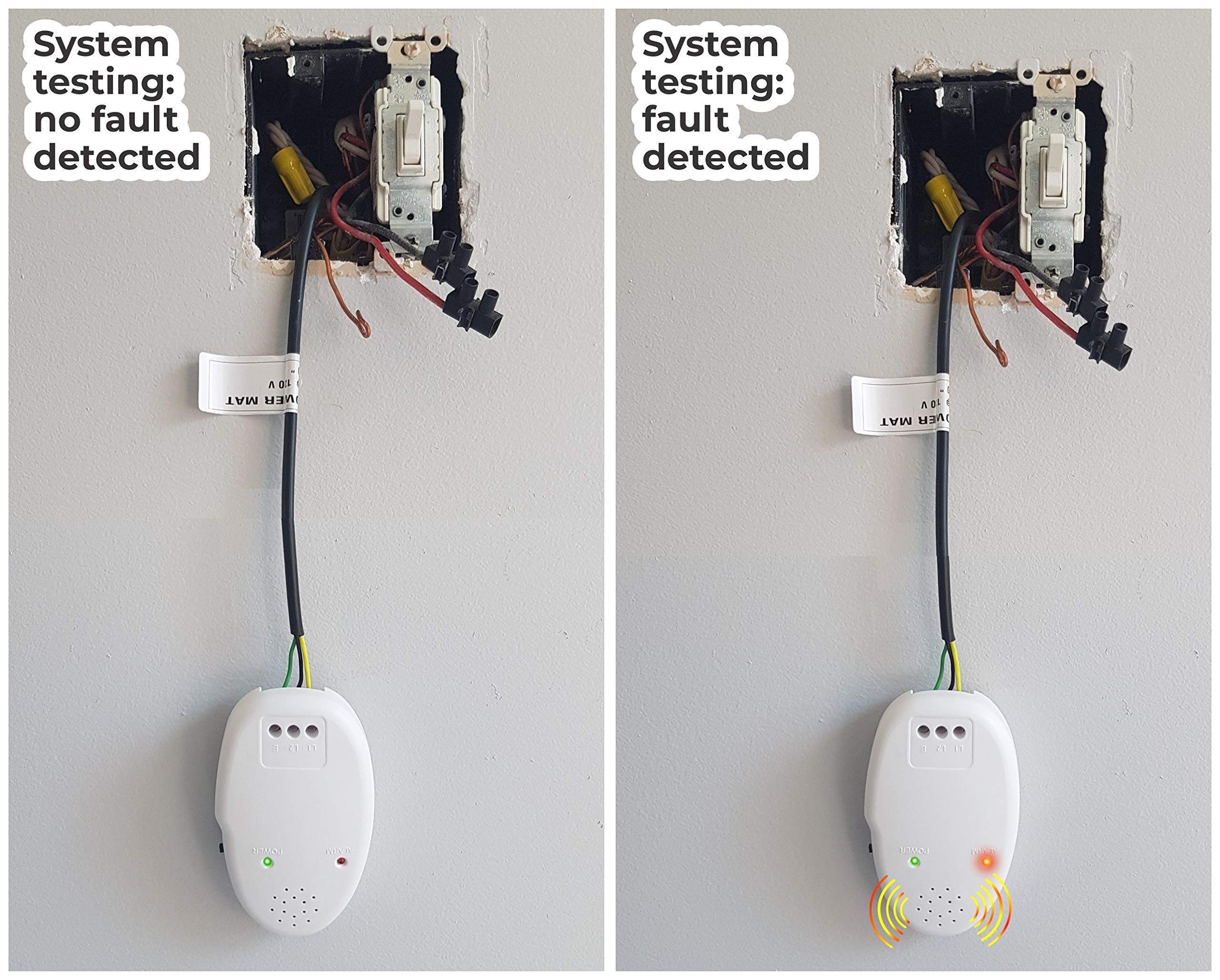 LuxHeat Radiant Floor Heating Installation Cable Monitor with Circuit Check & Instant Alarm - Continuity and Insulation Tester for Electric Underfloor Heating Systems | Perfect for Home Renovation, Bathroom Remodeling, and Winter Floor Warming Projects