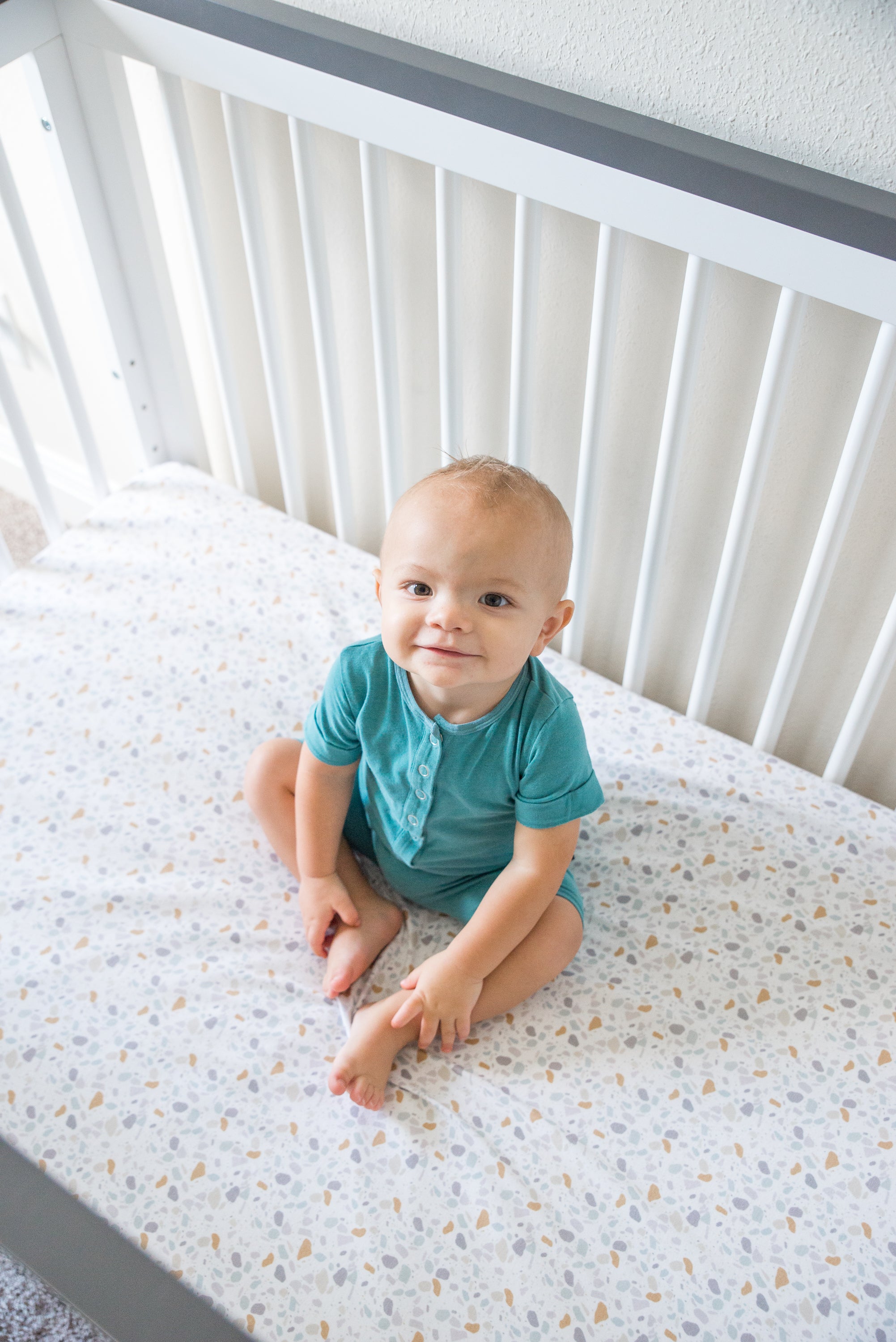 Premium Organic Cotton Knit Fitted Crib Sheet for Baby - Soft Breathable Nursery Bedding - Perfect for Newborns, Toddlers & Daycare Use