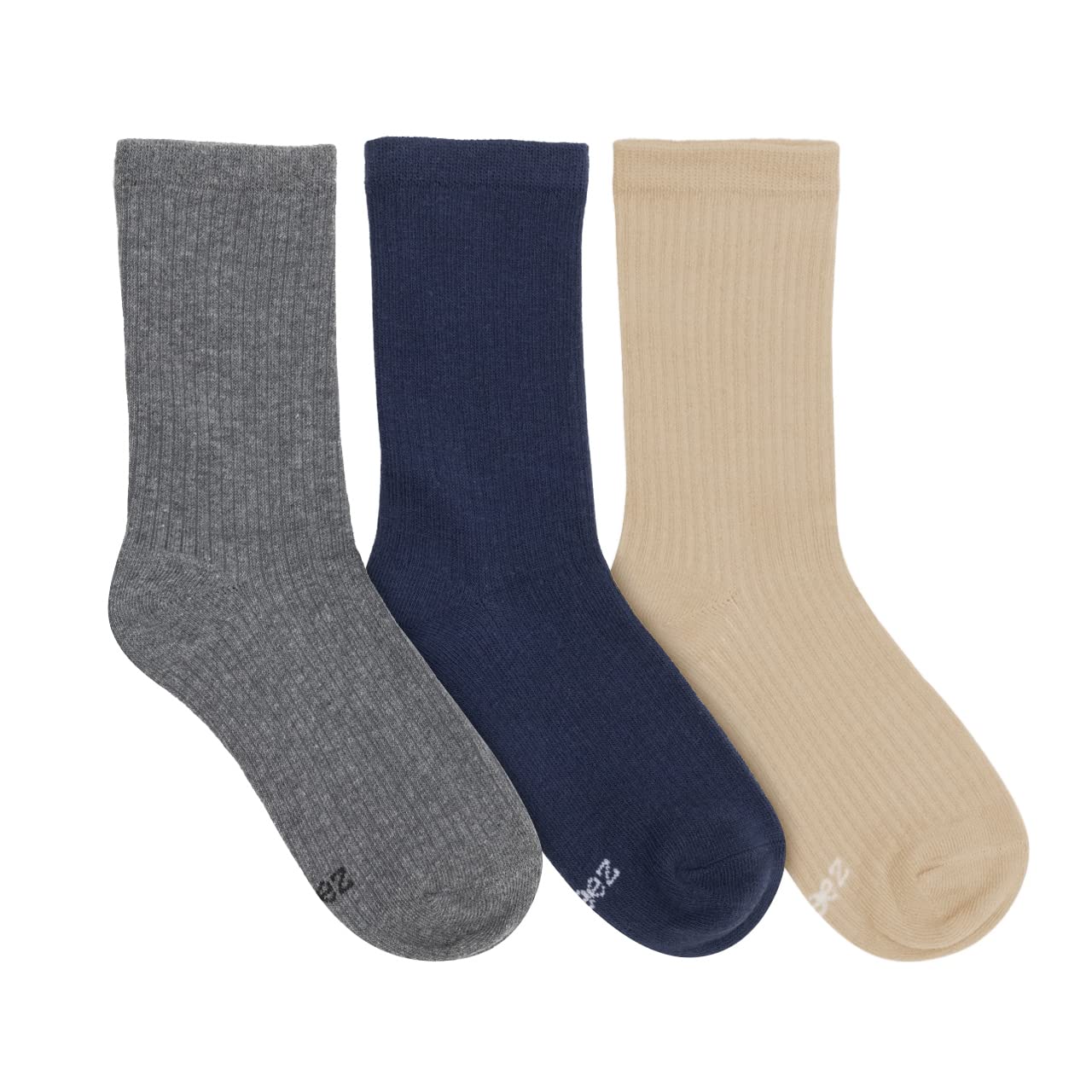 Robeez Formal Unisex Kids Dress Socks - Classic & Crew Style for Girls & Boys (3 Pack) - Perfect for Weddings, Church & Special Occasions