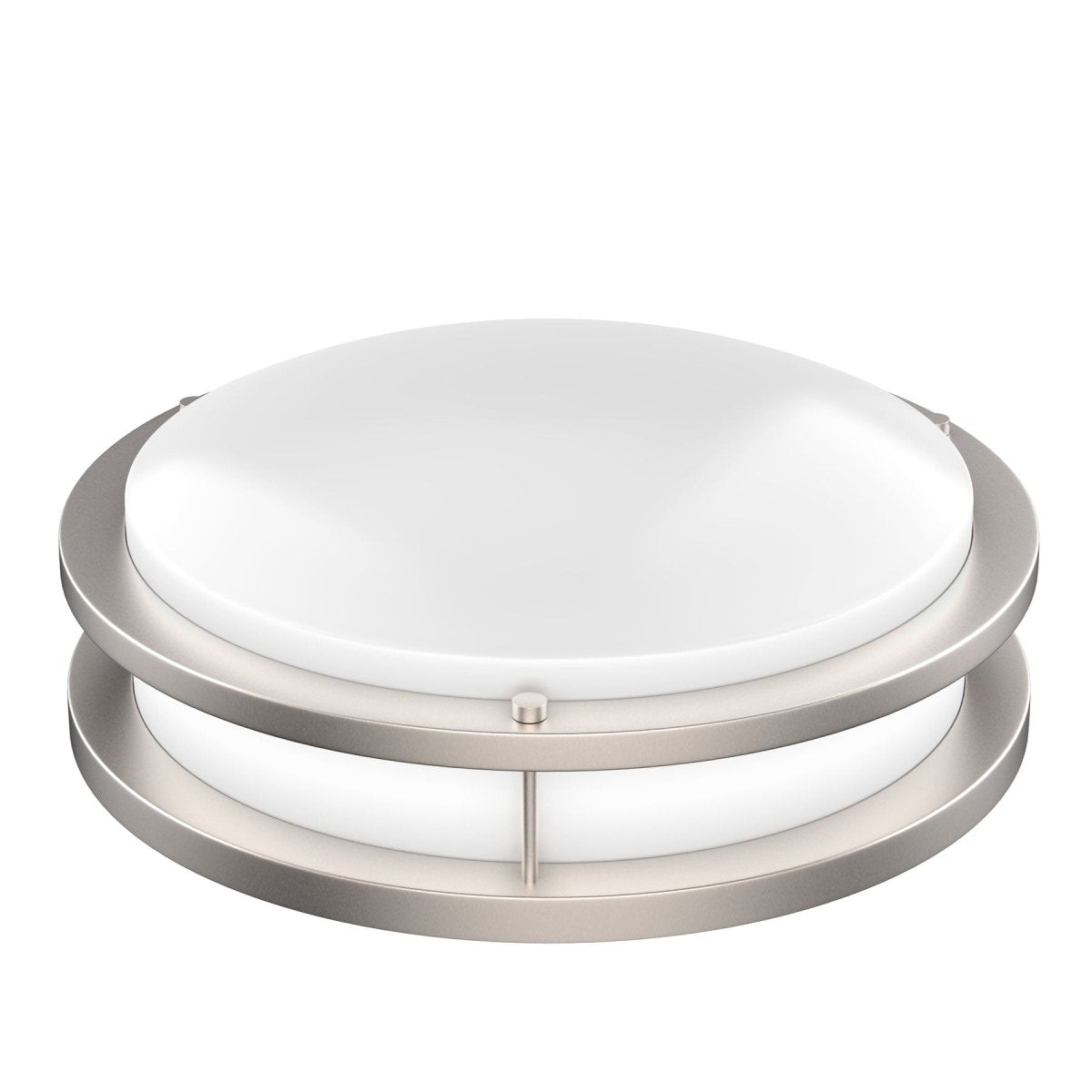 14 LED Flush Mount Ceiling Light Fixture - 25W Double Ring Design, 1750 Lumens, Dimmable - Perfect for Bedroom, Kitchen, Hallway & Office Lighting