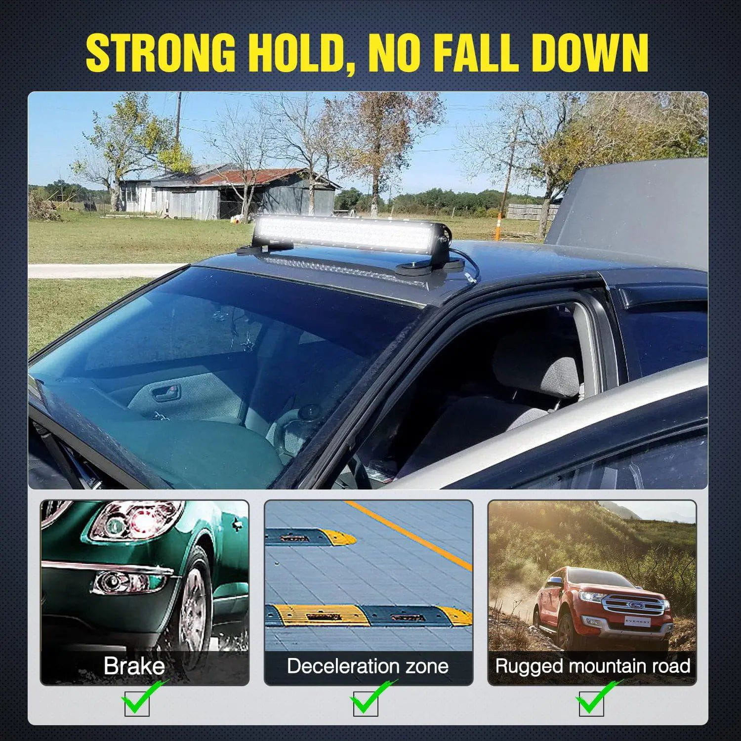 Magnetic Base Side Mount Suction Cup Holder Bracket (2-Pack) - Perfect for Car Phone Mounts, Camera Mounts, and DIY Tool Organization