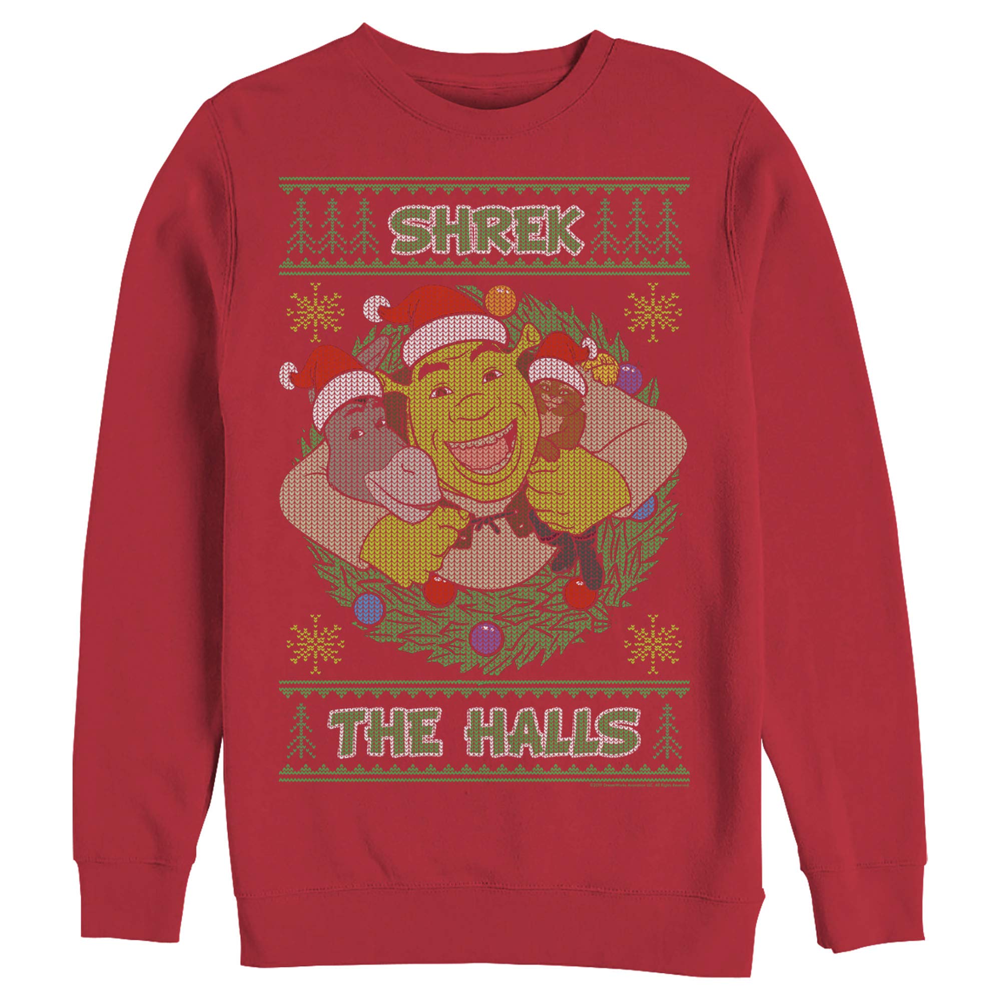 Shrek Ugly Christmas Sweater for Men - Cozy Fleece Pullover for Holiday Parties