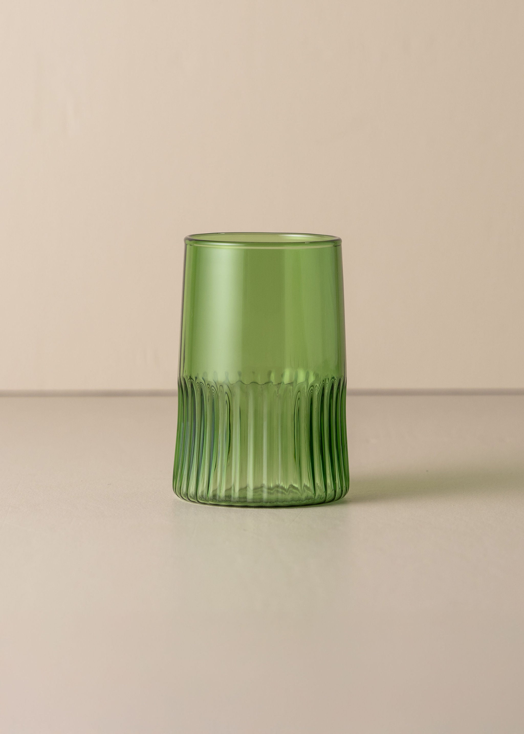 Kairos Large Green Water Glasses Set of 2 - 20oz BPA-Free Drinking Glasses for Home, Office or Restaurant Use