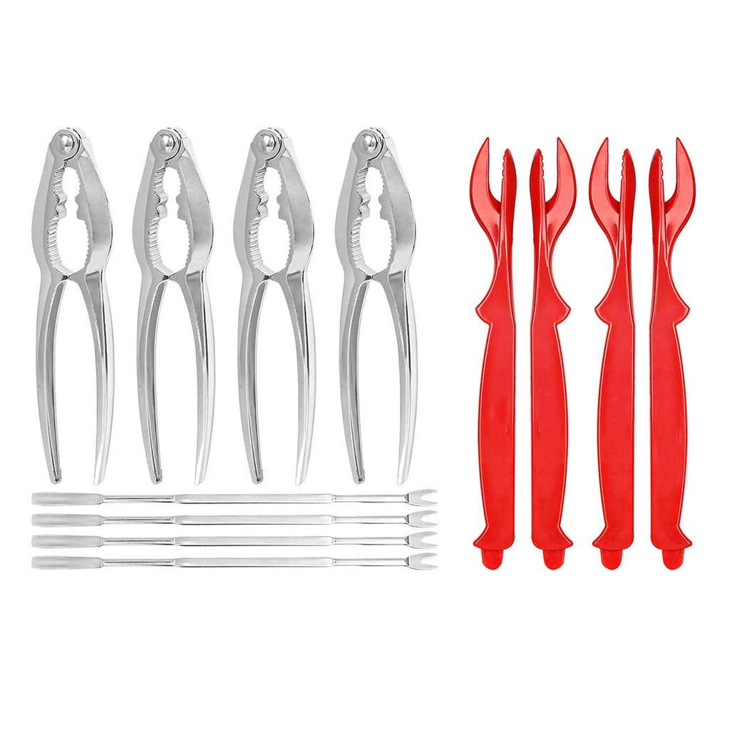 12Pcs Seafood Cracker Set - Crab Lobster Opener Tools for Kitchen & Party