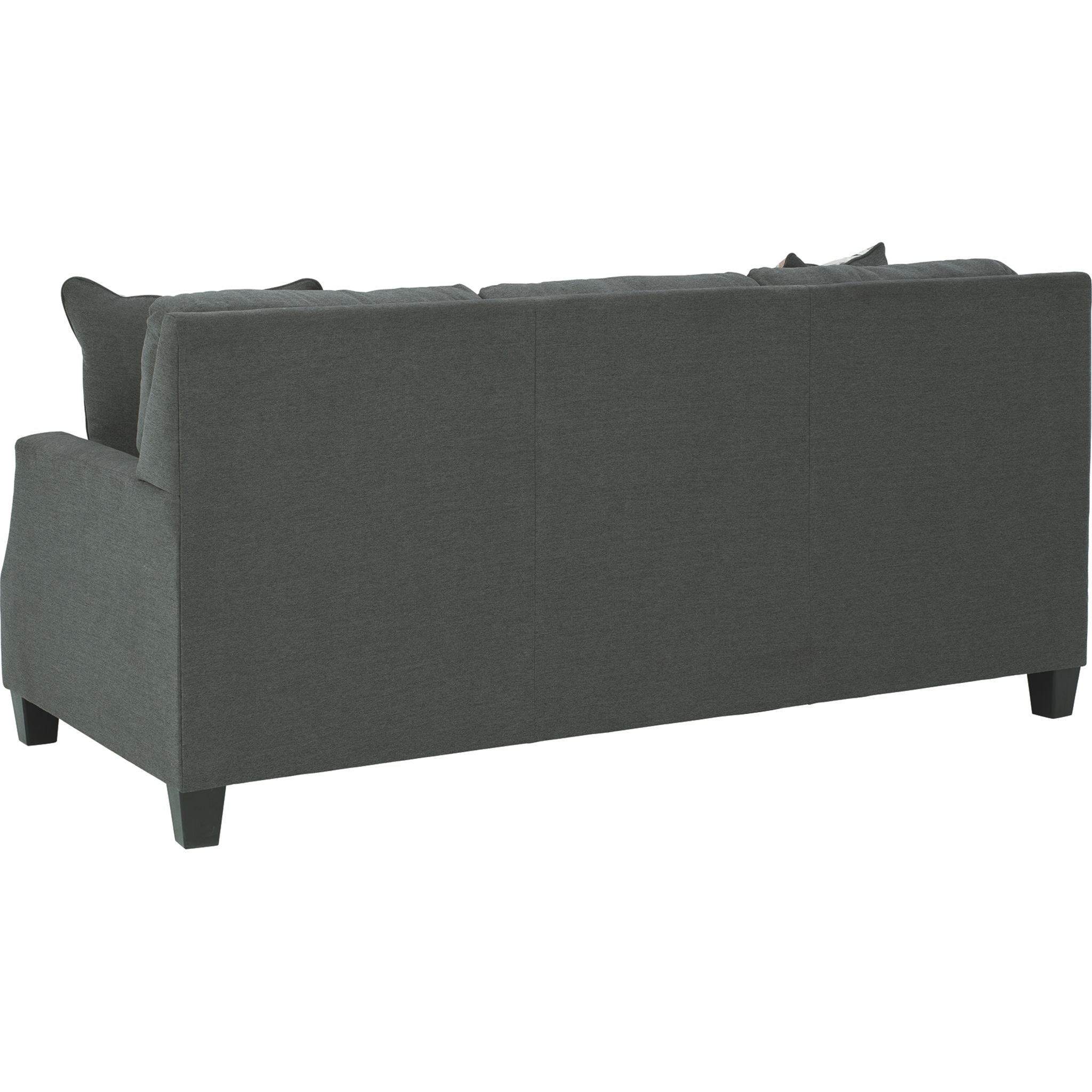Bayonne Sofa - Modern Charcoal Gray Fabric Sectional Couch for Living Room, Lounge & Family Room Comfortable Seating