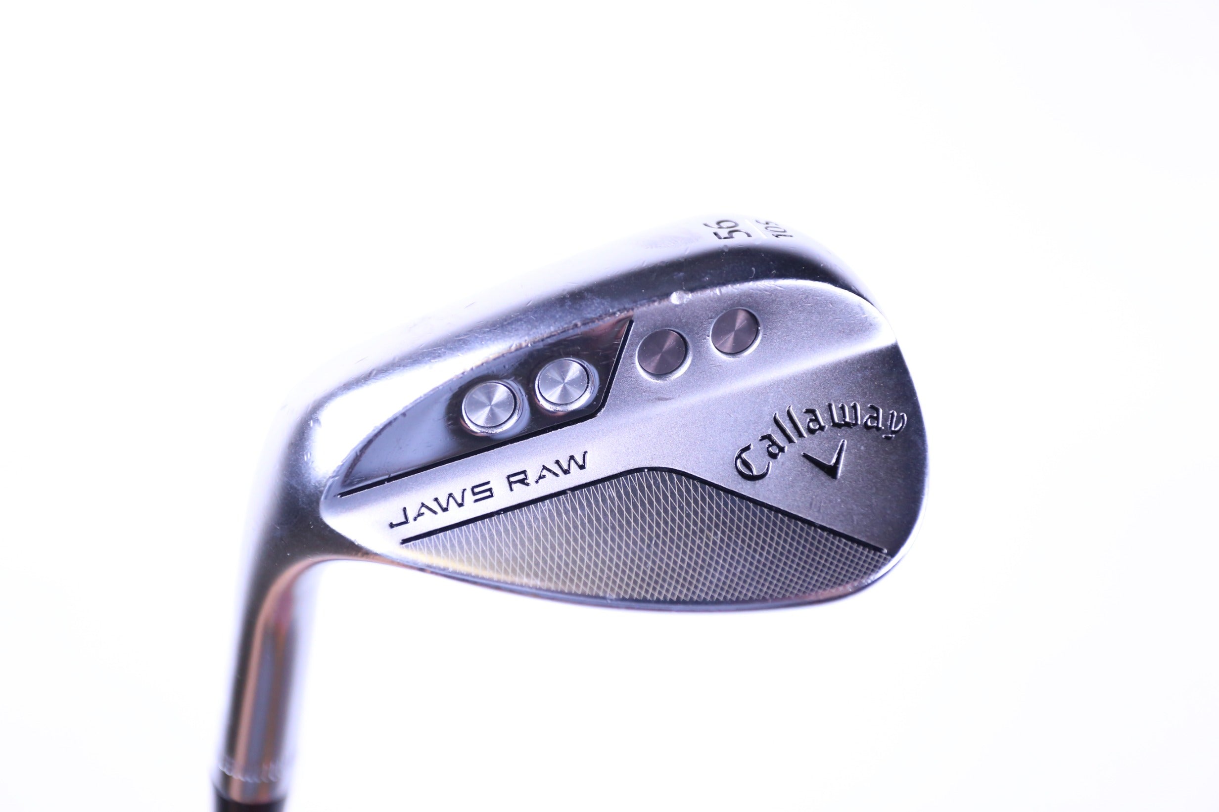 Used Callaway JAWS Raw Chrome Sand Wedge - Left Handed 56° Regular Flex Golf Club | Perfect for Bunker Shots & Short Game Improvement