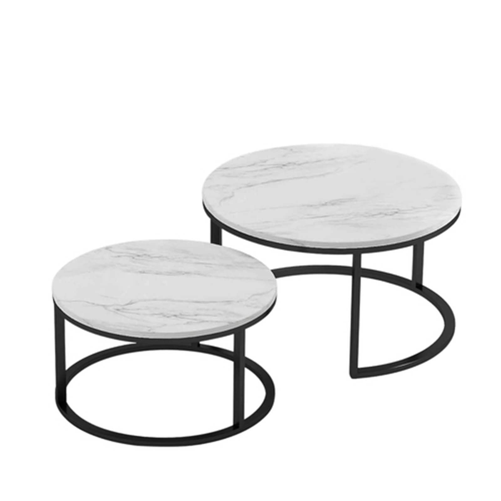 Modern Nesting Coffee Table Set - Black Metal Frame with Walnut Wood Top, Adjustable Lift Top Coffee Table for Living Room, Home Decor & Small Space Furniture (Black) - Perfect for Entertaining, Reading & Storage