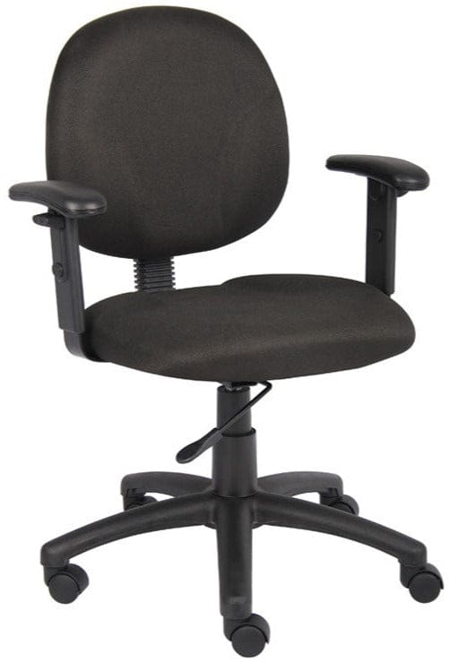 Ergonomic Boss Fabric Office Task Chair [B9090] - Adjustable Height & Lumbar Support for Home & Office Workspaces