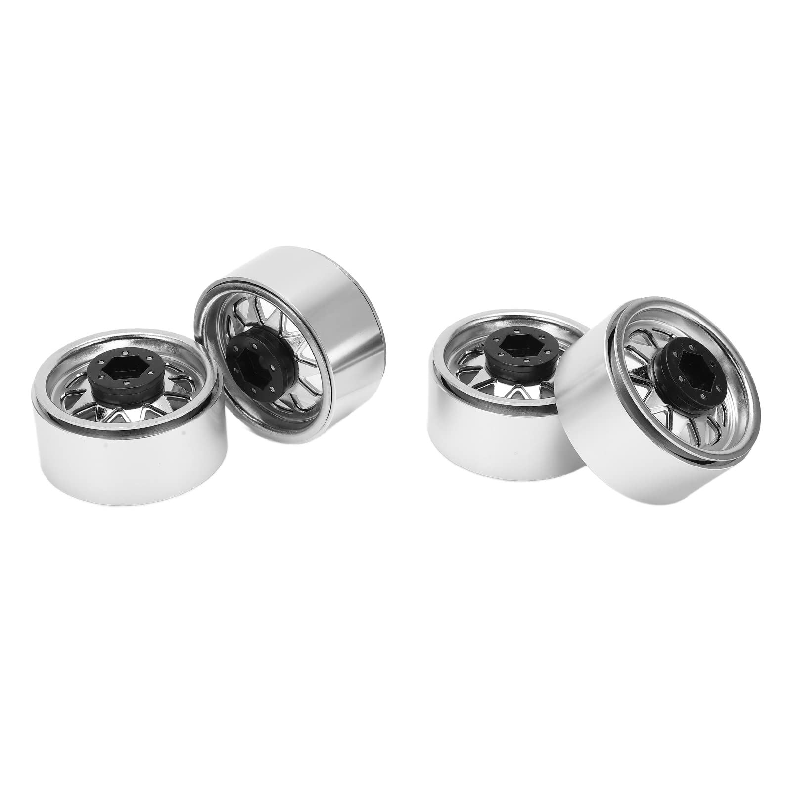 Liyeeo 1.9 Inch RC Car Wheel Rims & Hubs - High Simulation, Durable, Easy to Assemble, Eco-Friendly Off-Road Accessories for Crawler, Trail, Rock Racing (Triangular Hole Design) - Perfect for RC Car Upgrades & Replacement Parts