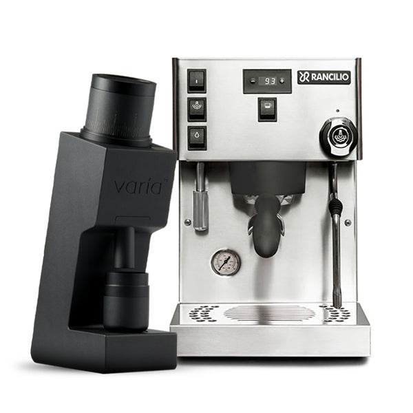 Rancilio Silvia Pro X Espresso Machine & Varia VS6 Grinder Bundle - Professional Coffee Bar Setup for Home & Cafe Use