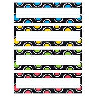 Bold Strokes Circles Desk Toppers® Name Plates Variety Pack - Colorful Classroom Organization for Students & Teachers | Perfect for Desks, Lockers & School Supplies