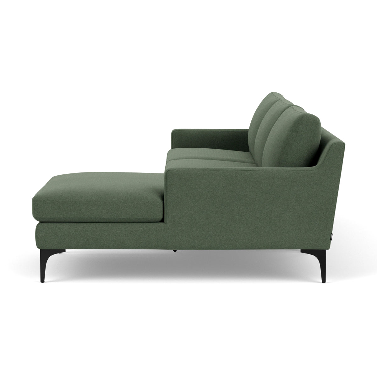 Astha Fabric Right Chaise Sofa - Modern Upholstered Sectional Couch for Living Room, Lounge & Small Spaces