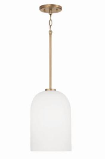 Terrah 1 Light Pendant - Modern Single Bulb Hanging Light Fixture for Kitchen Island, Dining Room, or Bedroom | Adjustable Height & Sleek Design
