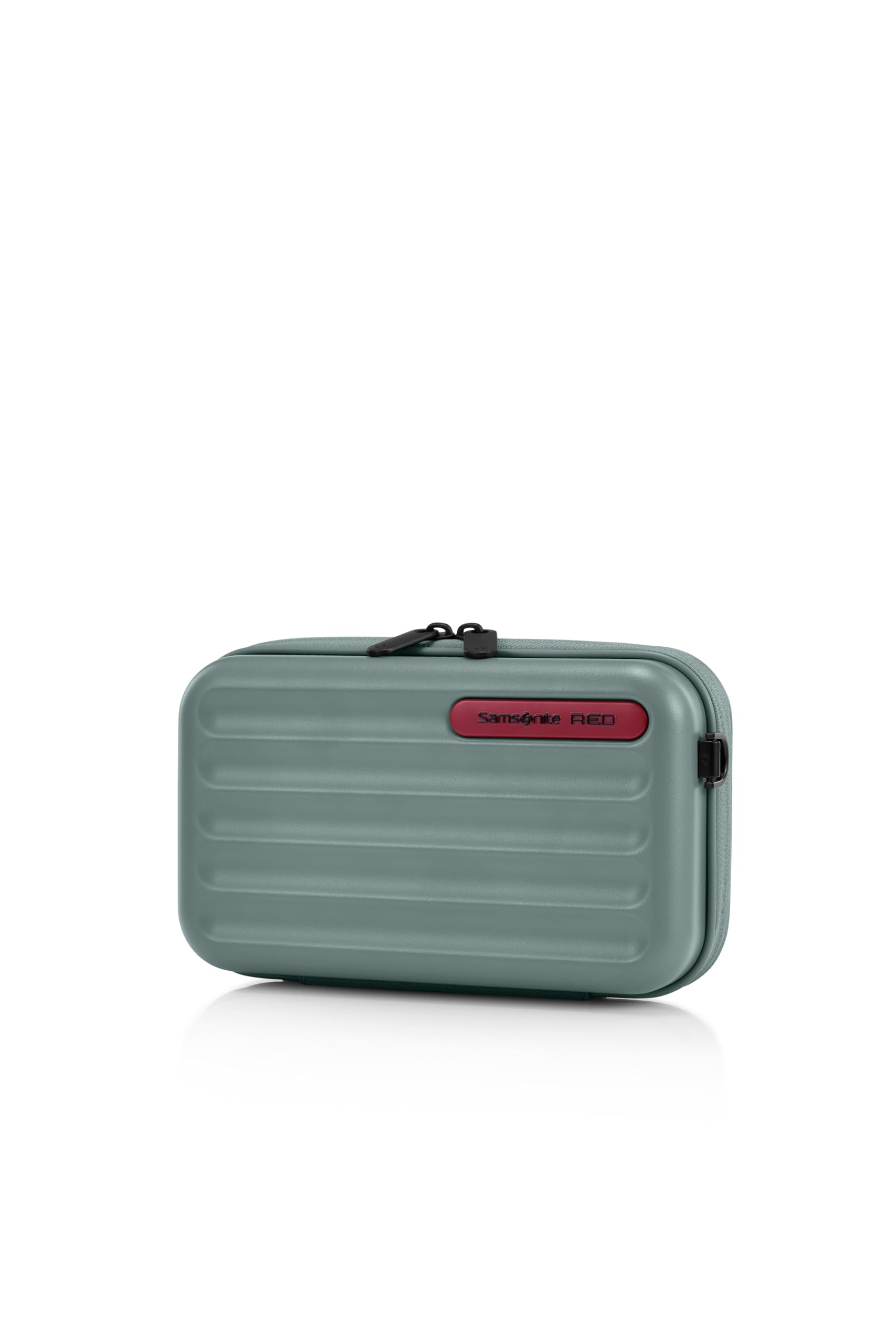 Samsonite Red TOIIS C 23.5 Cms Slate Green Polycarbonate Premium Crossbody Bag for Women | 2.2L Travel Clutch Purse | Perfect for Airplane, Business Trips & Daily Commute