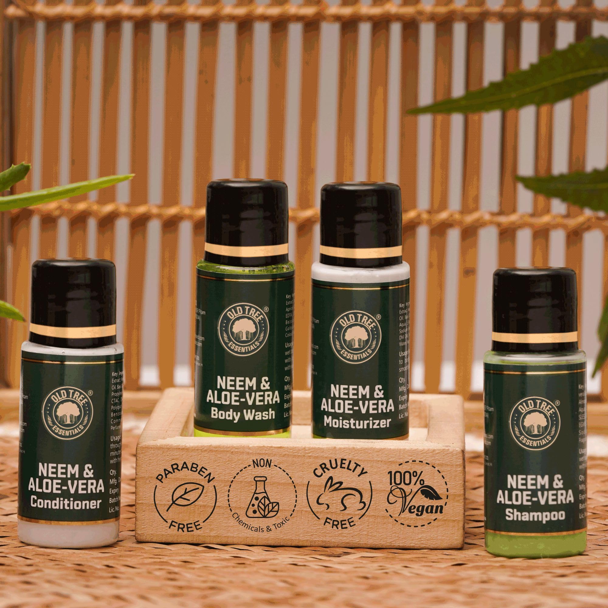 Neem & Aloe Vera Hair Conditioner Kit - Travel Size 20ml (Pack of 100) | Hotel Amenities, Guest House & Hospitality Supplies for Spa, Salon & Wedding Venues