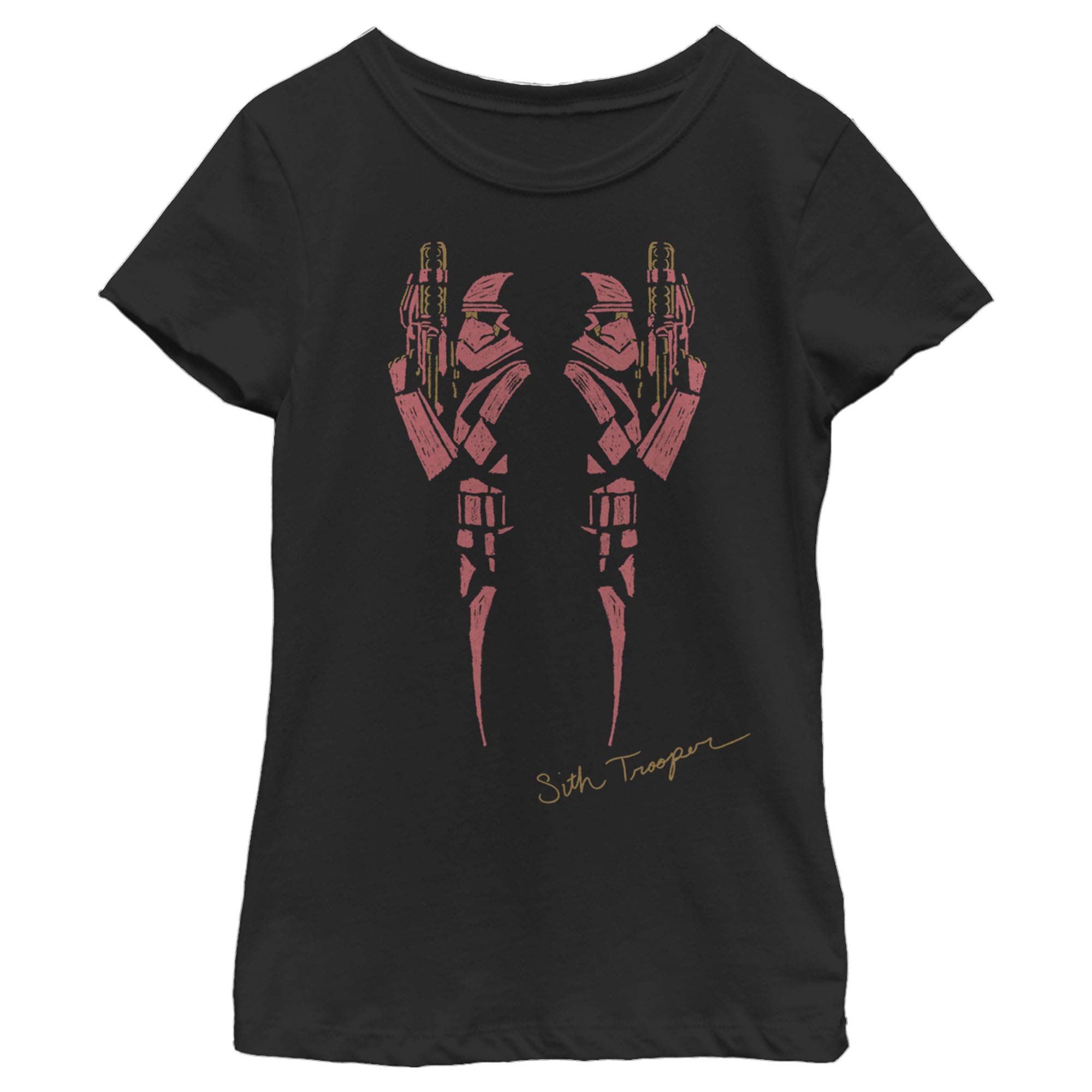 Fifth Sun Girls' Red Trooper Graphic T-Shirt - Soft Cotton Tee for Kids & Teens - Star Wars Inspired Outfit for School, Cosplay & Everyday Wear