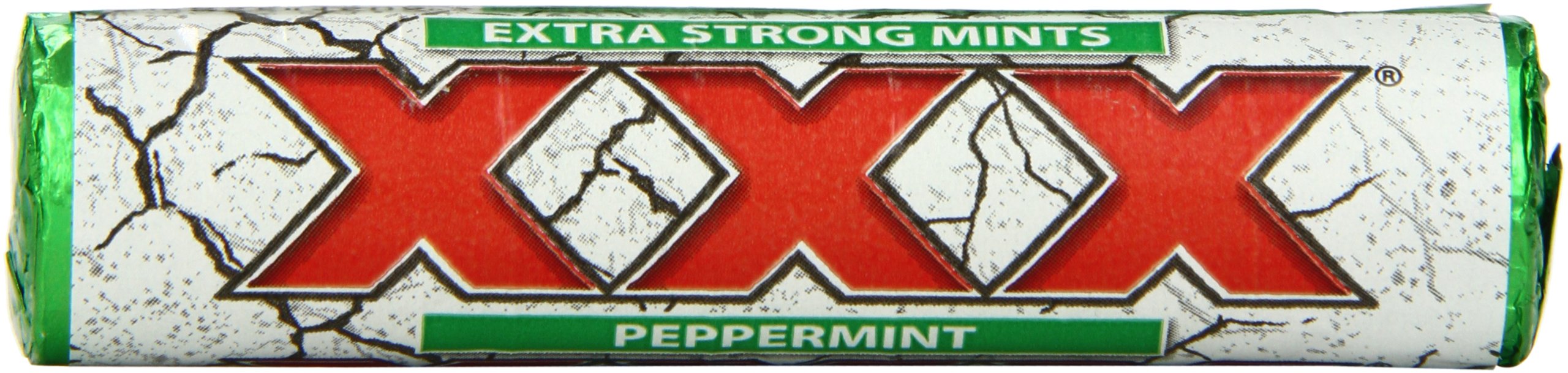 XXX Peppermint Extra Strong Breath Mints - 1.41oz (40 Count) - Refreshing for Bad Breath, After Meals & On-The-Go Freshness
