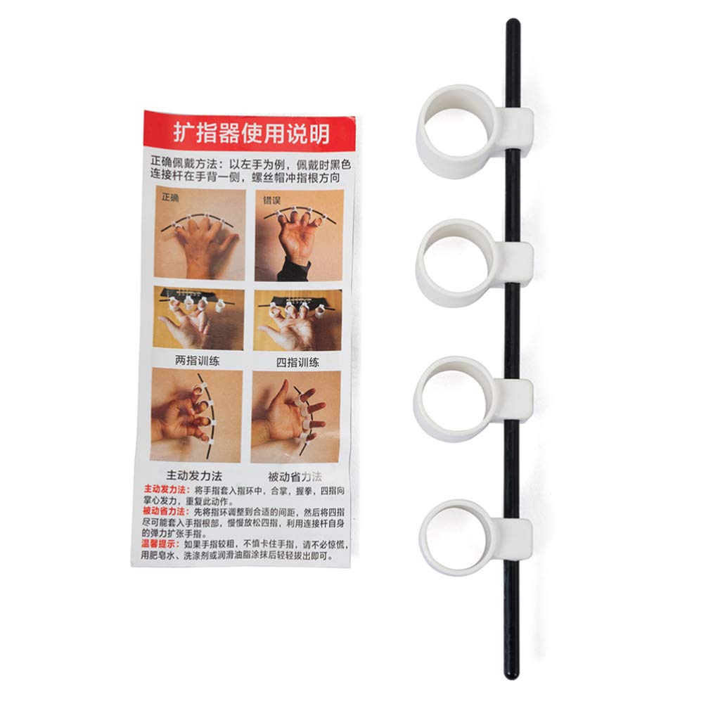 Milisten V Guitar Finger Trainer - Adjustable Plastic Finger Expansion Sleeve for Beginner Guitarists | Improve Finger Strength & Dexterity | Perfect for Practice, Warm-ups & Acoustic/Electric Guitar Training