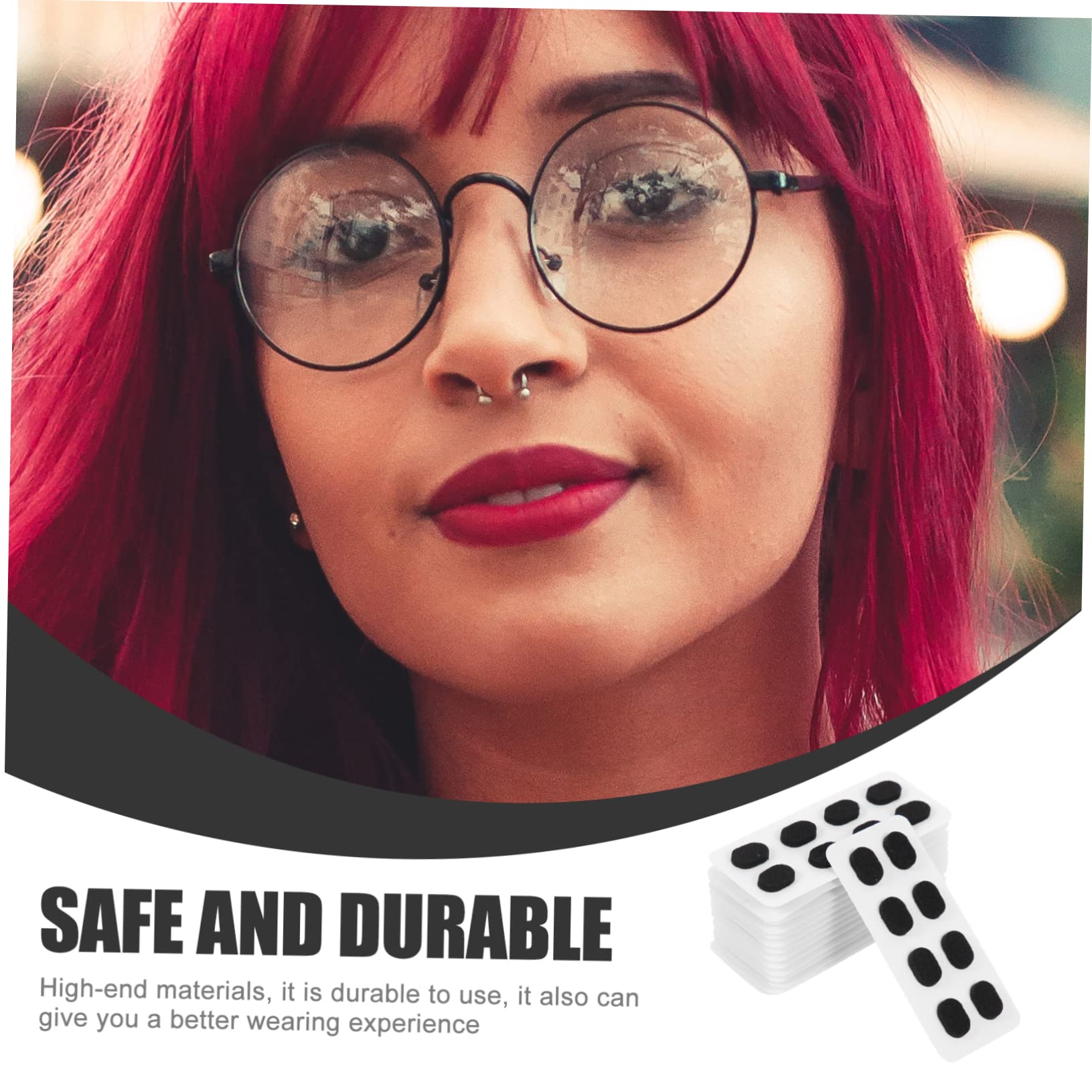 SOLUSTRE 180 Pairs Silicone Sponge Nose Pads for Glasses - Replacement Nose Pads for Optical, Sunglasses & Reading Glasses - Comfortable & Durable Eyewear Accessories for Daily Use, Work & Outdoor Activities