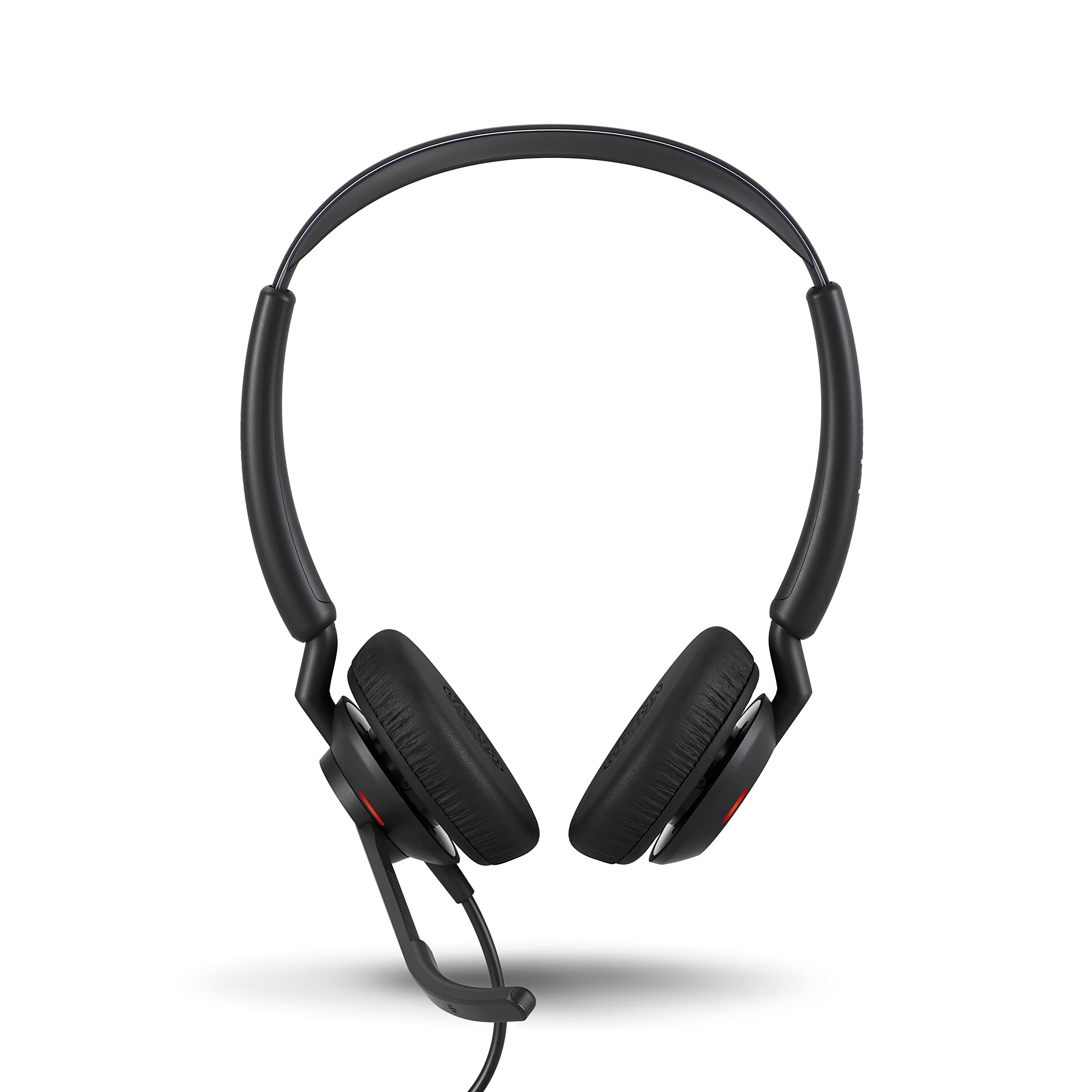Jabra Engage 50 II Wired Stereo Headset with Noise-Cancelling 3-Mic Technology - USB-C Connectivity, Ultra-Lightweight Design - Compatible with Zoom, Microsoft Teams & UC Platforms - Black - Perfect for Remote Work, Call Centers & Online Meetings