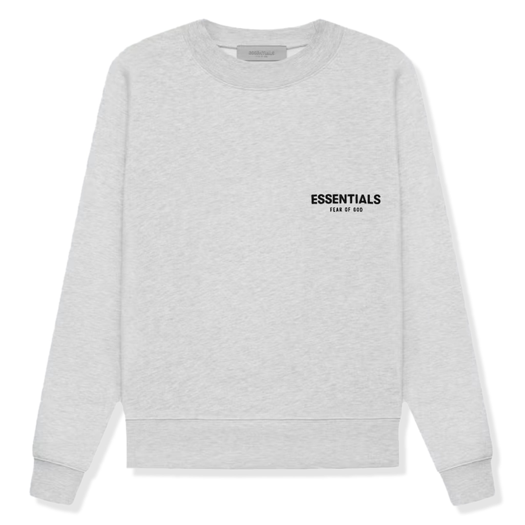 Fear of God Essentials Light Oatmeal Crewneck Sweatshirt (SS22 Collection) - Men's Casual Pullover for Streetwear & Everyday Comfort