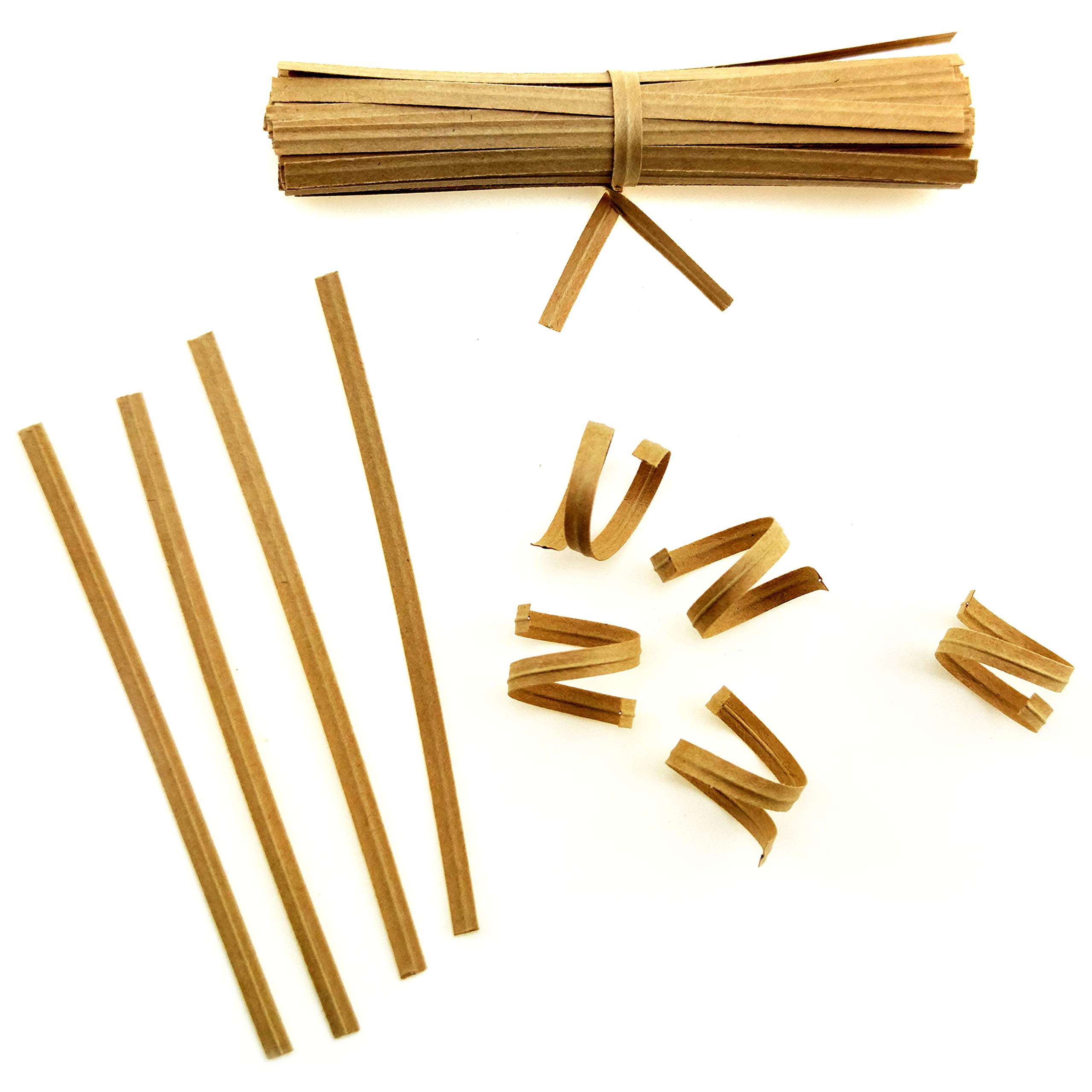 1000 Pcs 4 Inch Kraft Paper Twist Ties for Bakery Packaging, Candy Bags, Gift Wrapping - Eco-Friendly Food Safe Ties for Cookies, Bread, Cakes & Party Favors (Great for Home Baking, Coffee Shops & Retail Stores)