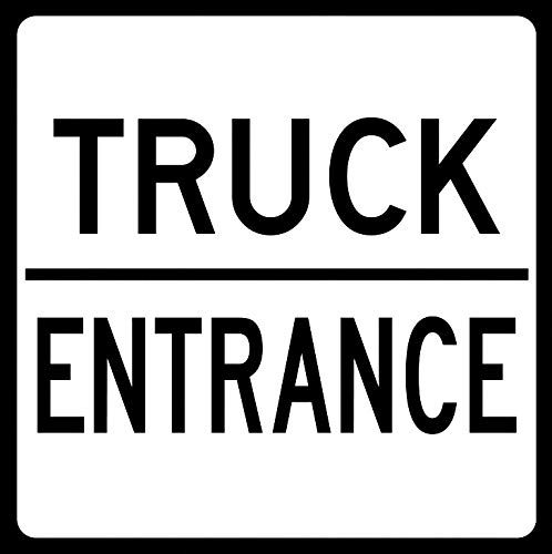 Vinyl Stickers Bundle - 3 Pack Safety & Warning Signs, Warehouse Stickers, Truck Entrance Signs (3.5