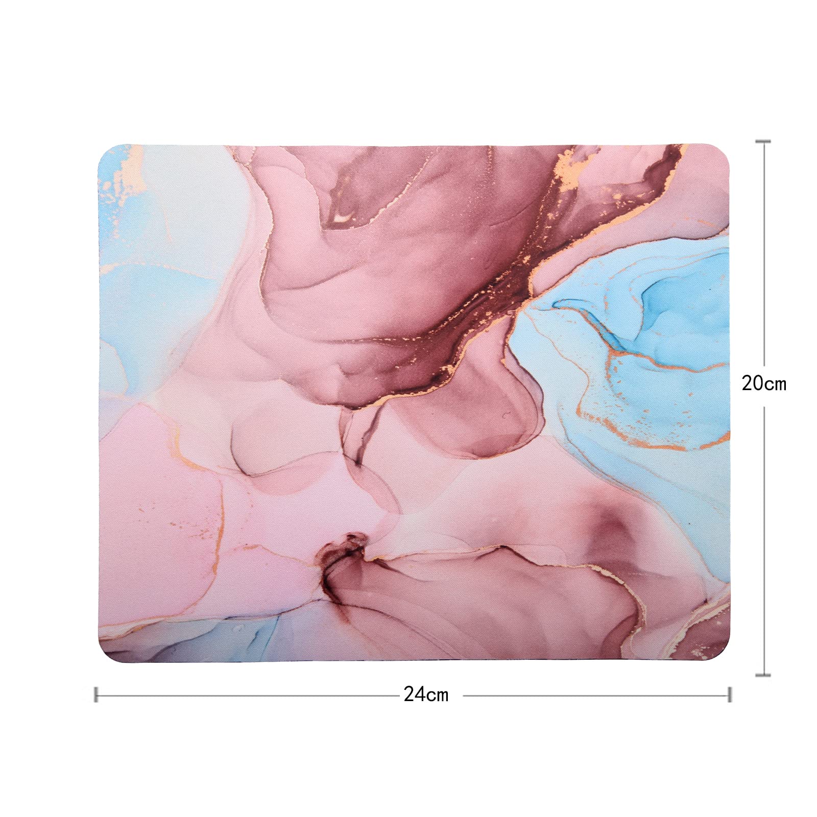 Premium Non-Slip Gaming Mouse Pad with Marble Design - 9.5