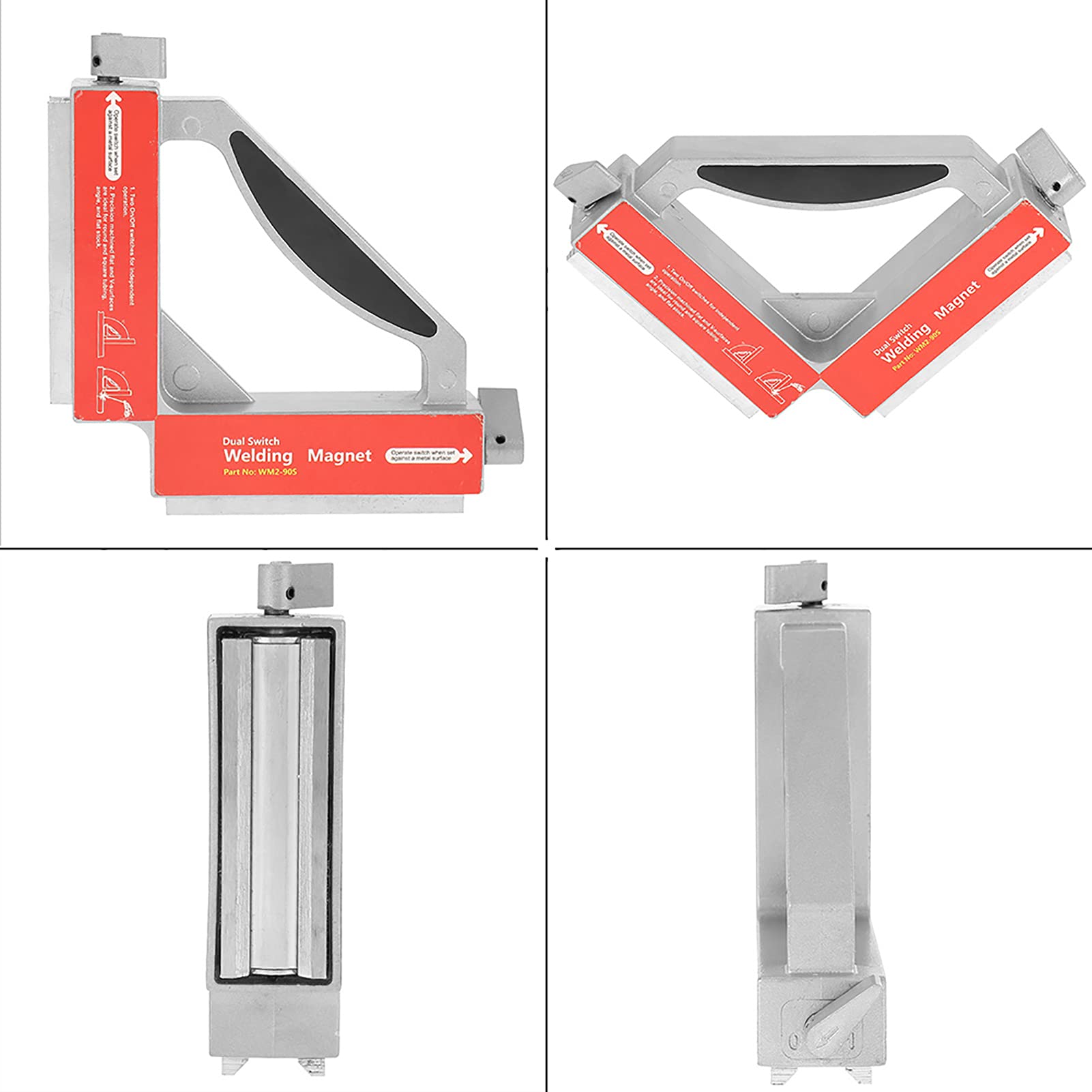 90 Degree Magnetic Welding Holder - Switch Welding Magnet Jig for Arc Welding & Soldering - Perfect for Metal Fabrication, DIY Projects, and Automotive Repair