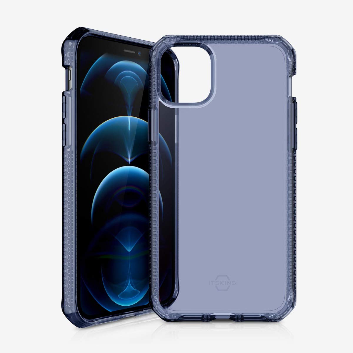 ITSKINS Spectrum Clear 5G Protective Case for Apple iPhone 12 & 12 Pro - Slim Shockproof Cover with Scratch Resistance - Perfect for Everyday Use, Travel & Outdoor Activities