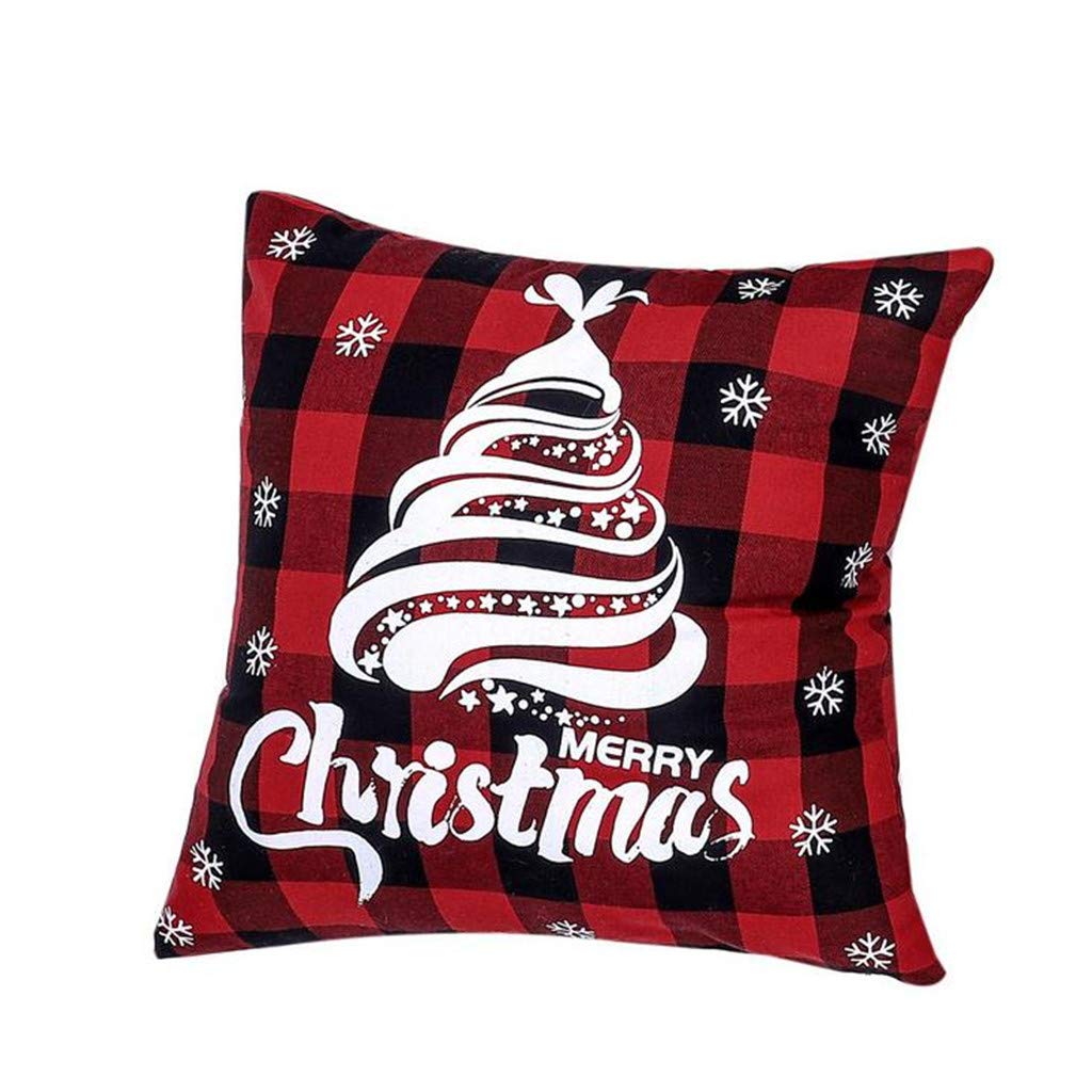 1PC Christmas Print Pillow Cover - Festive Holiday Decorative Polyester Cushion Case for Sofa, Car & Home Decor - Perfect for Living Room, Bedroom & Seasonal Celebrations